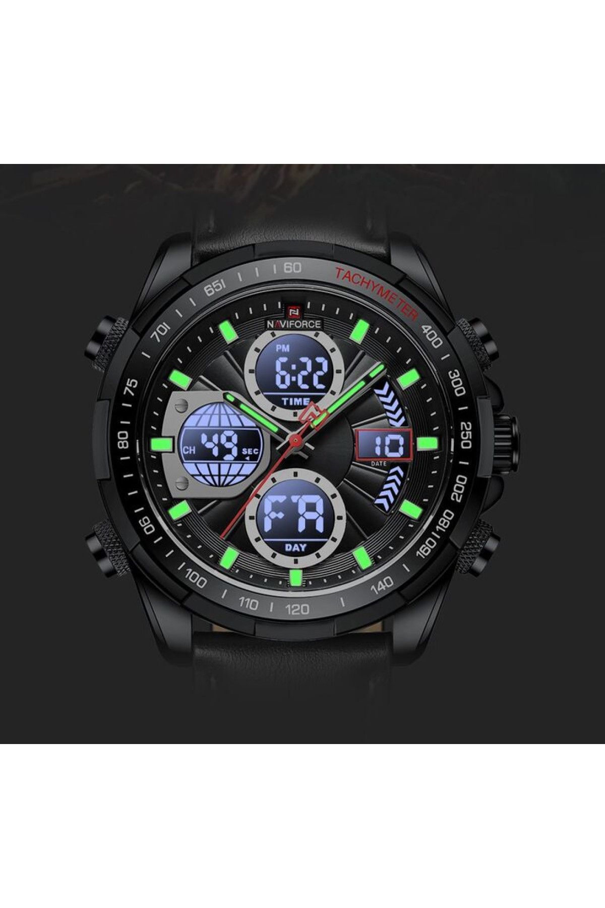 Чоловічий годинник  Naviforce Fly Black