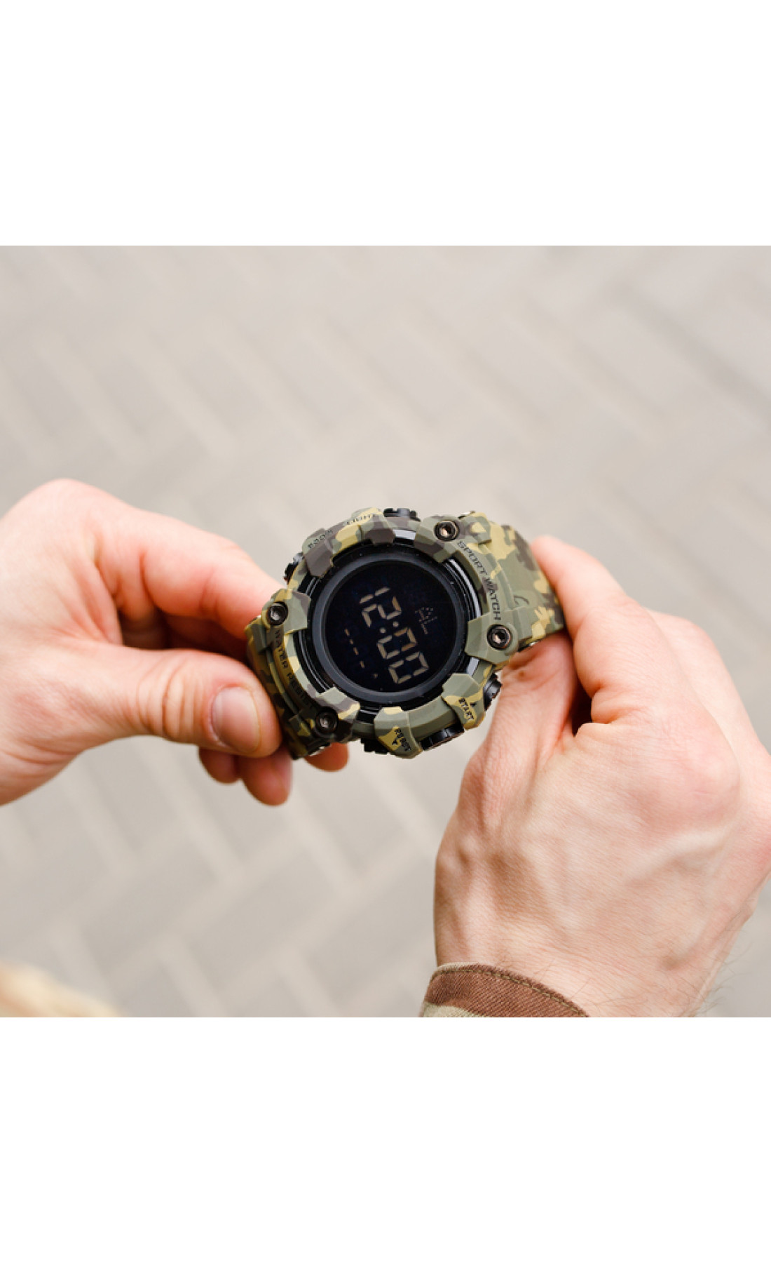 Чоловічий годинник  Skmei Kamo Green