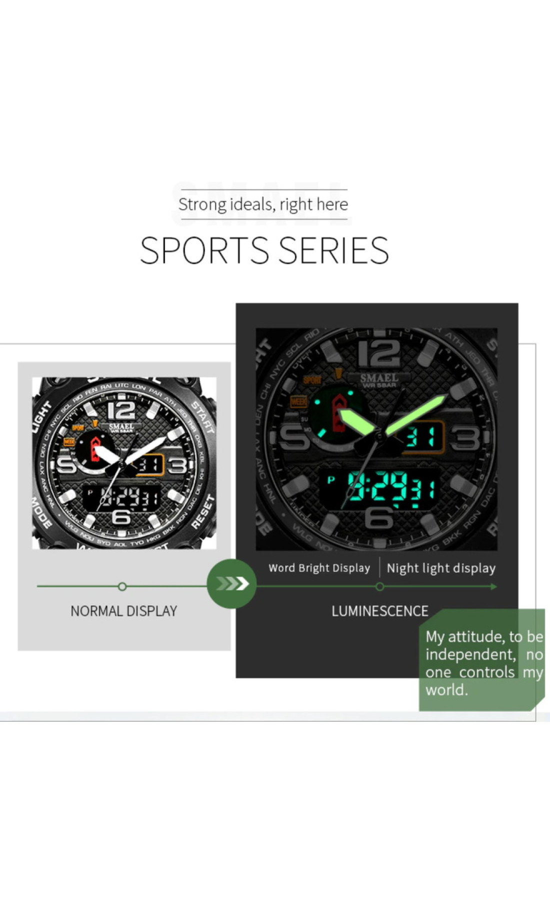 Чоловічий годинник  Smael Tank