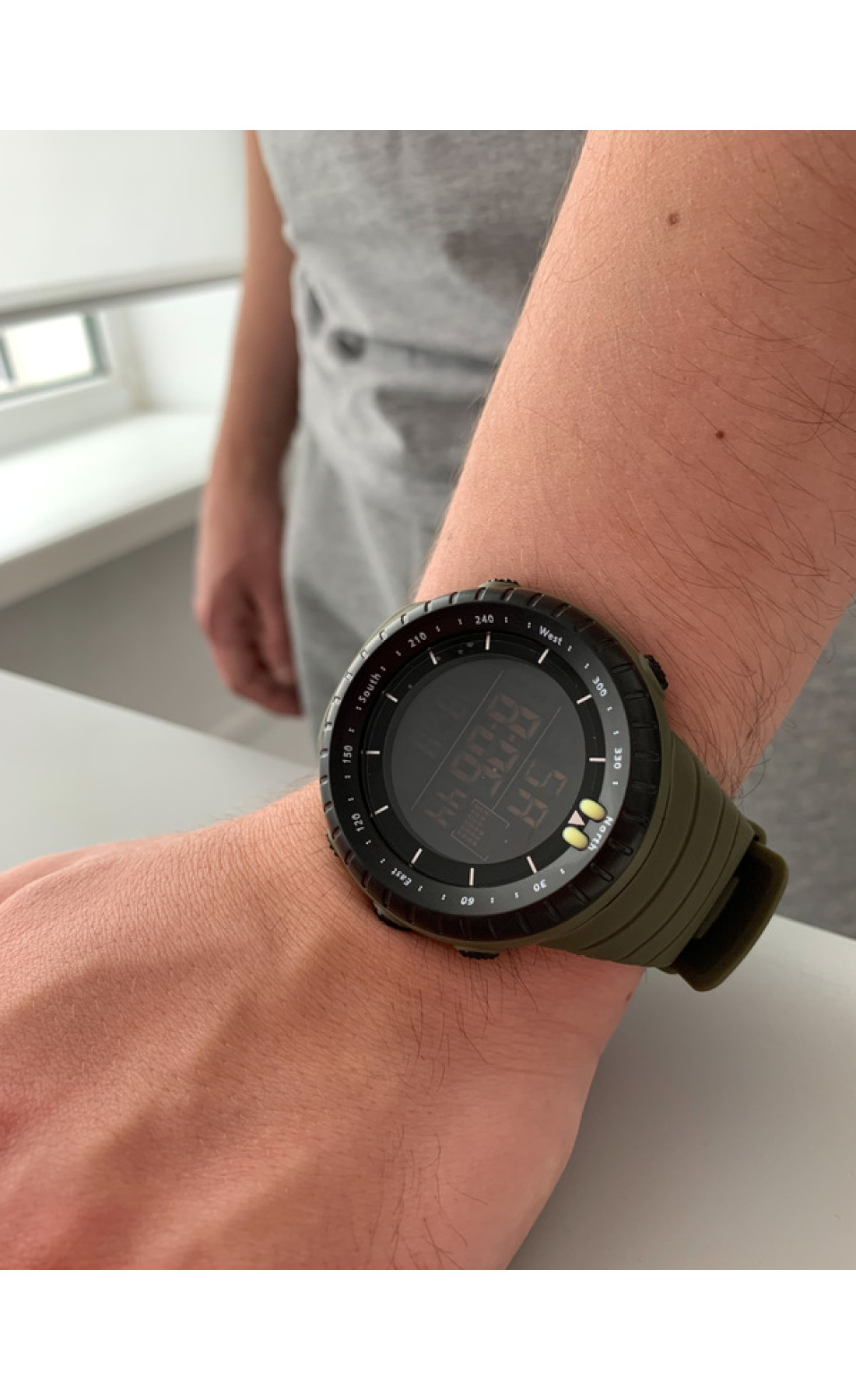 Чоловічий годинник  Sanda Bike Green