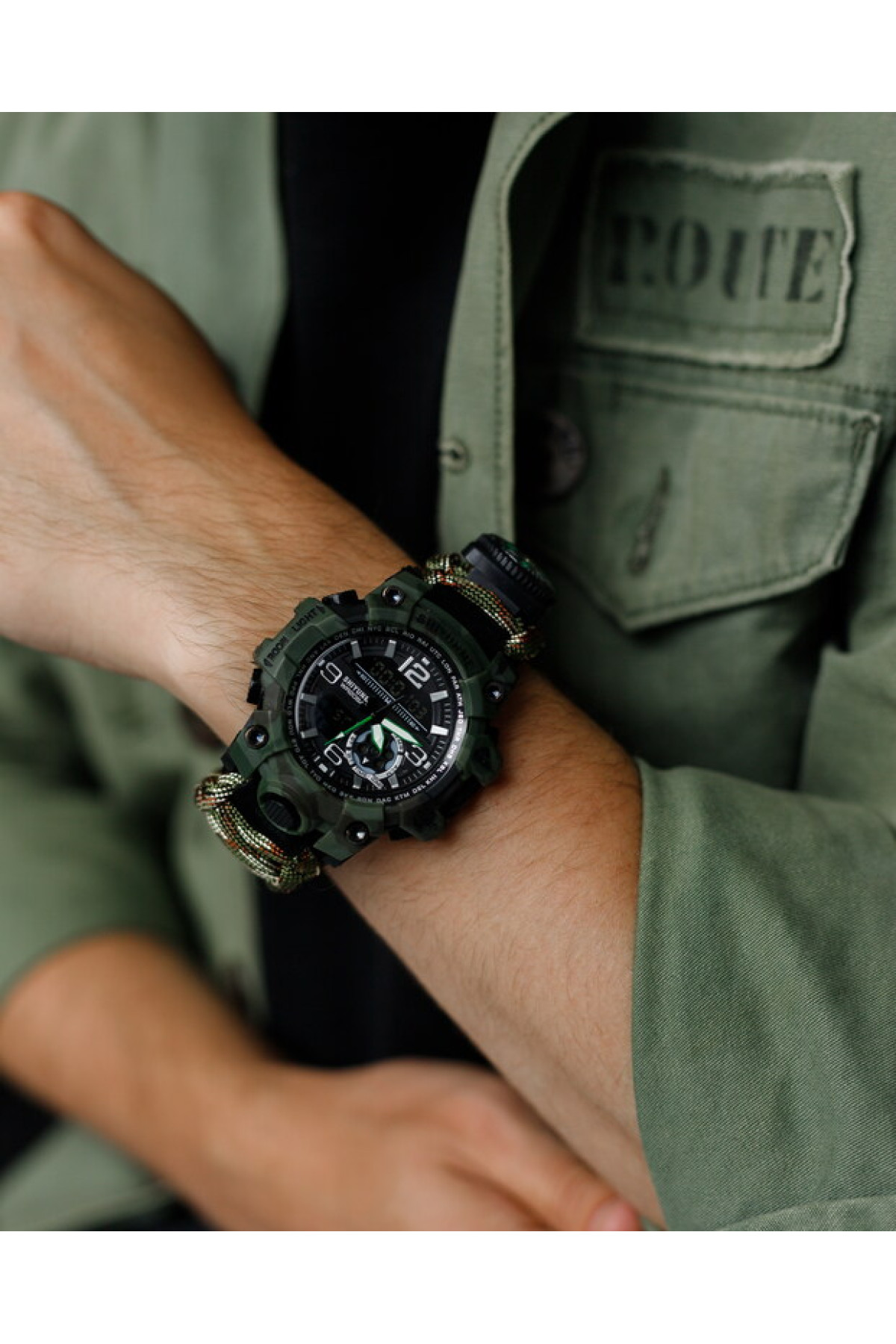 Чоловічий годинник  Hemsut Military з компасом