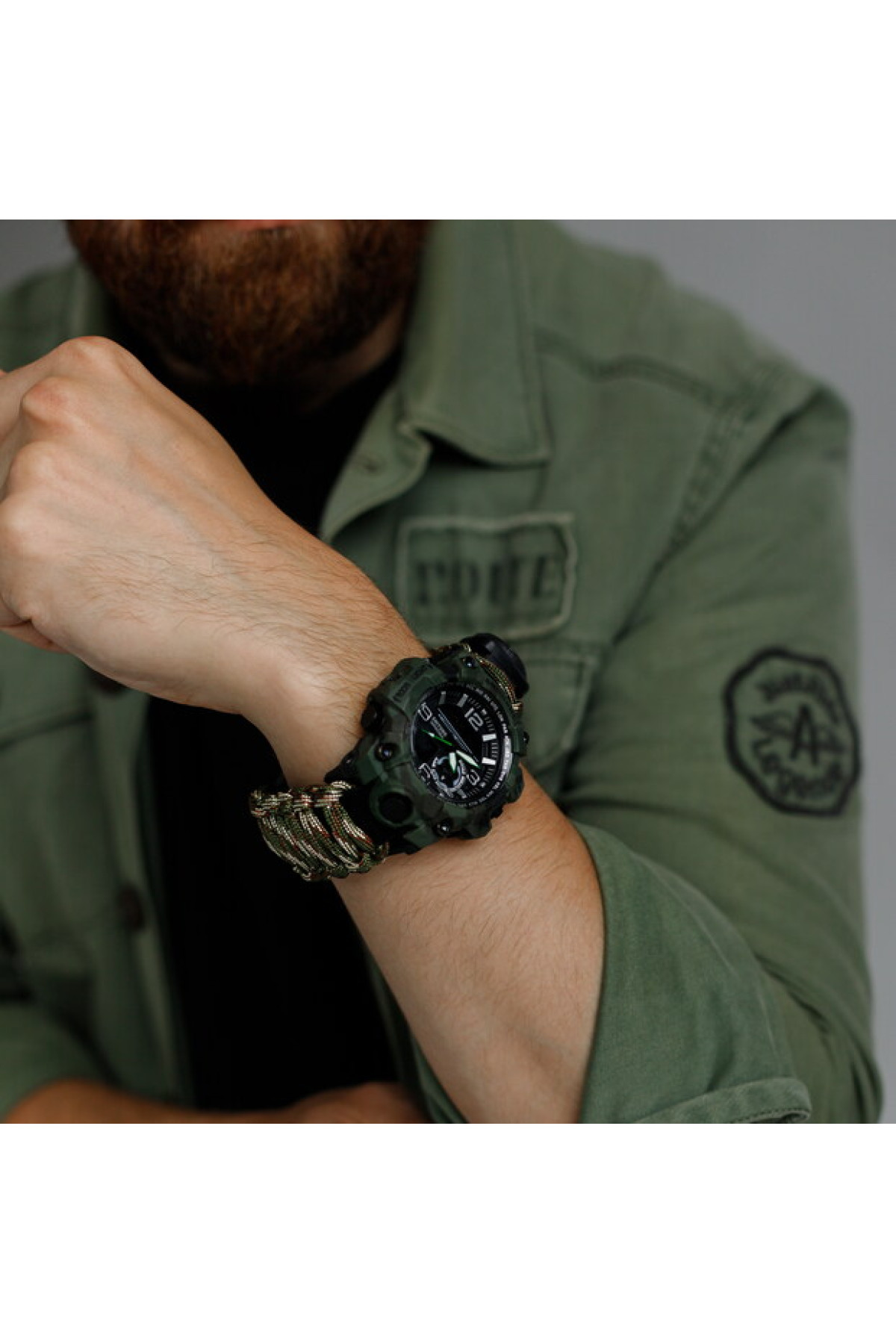 Чоловічий годинник  Hemsut Military з компасом