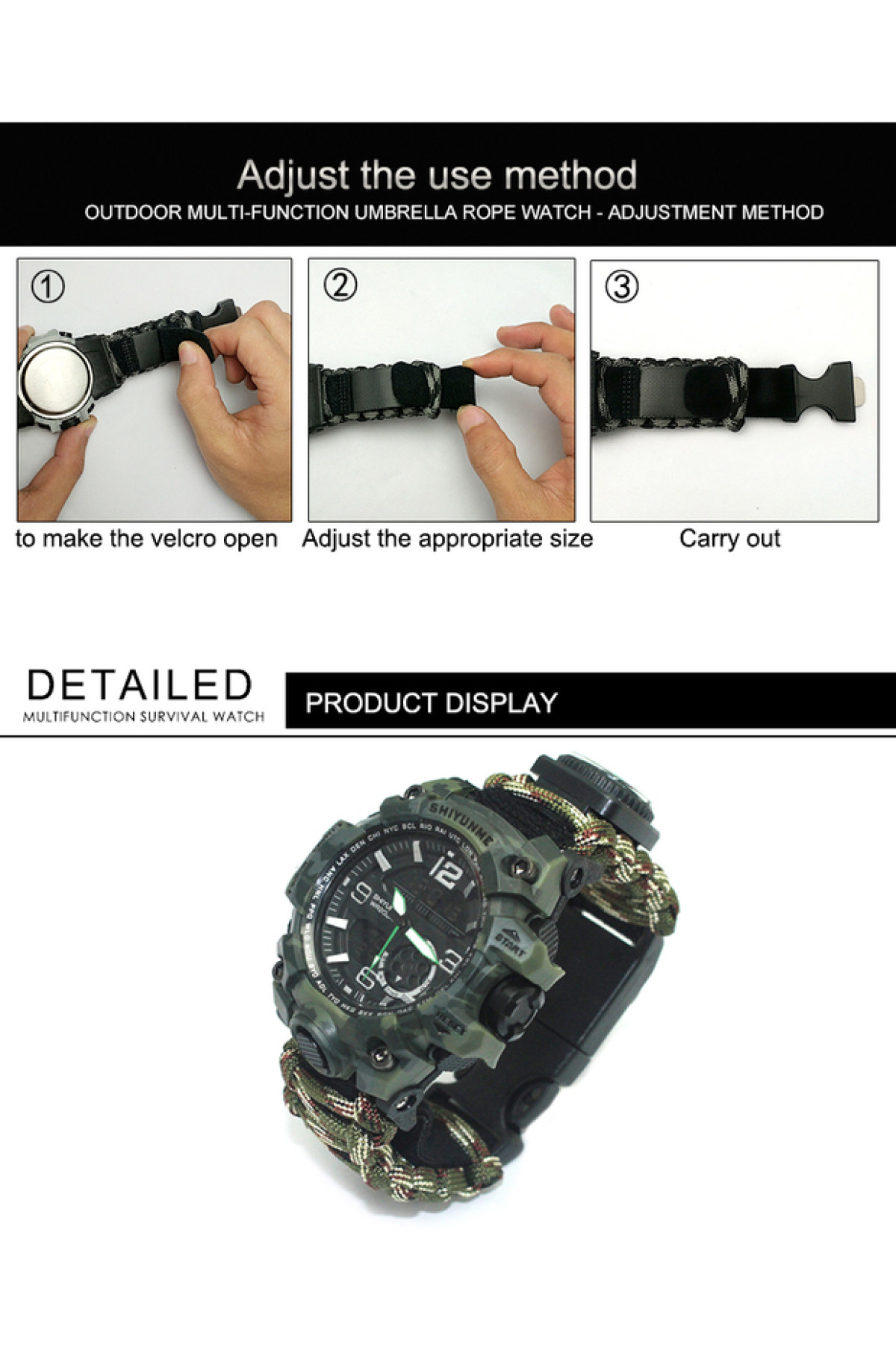 Чоловічий годинник  Hemsut Military з компасом