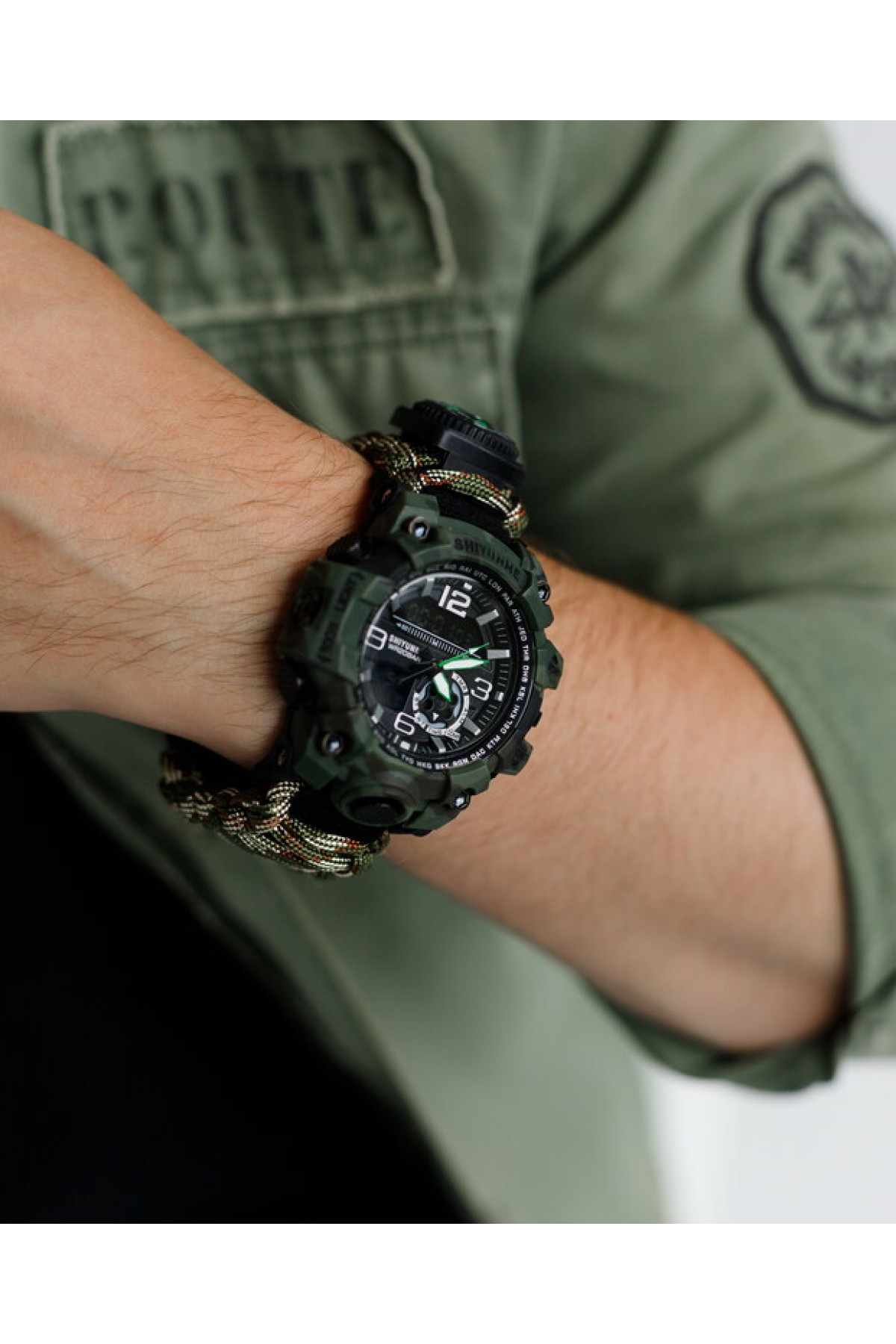 Чоловічий годинник  Hemsut Military з компасом