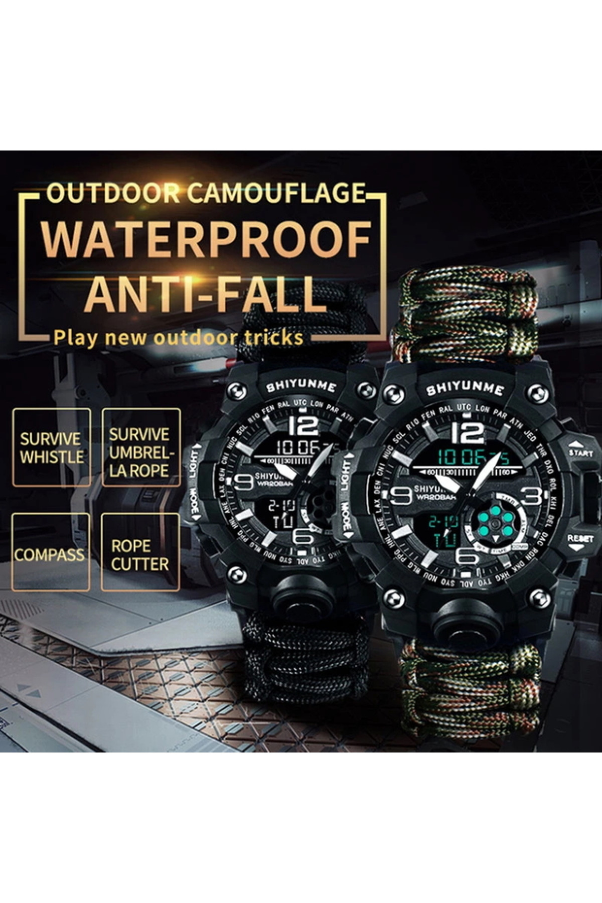 Чоловічий годинник  Hemsut Military з компасом