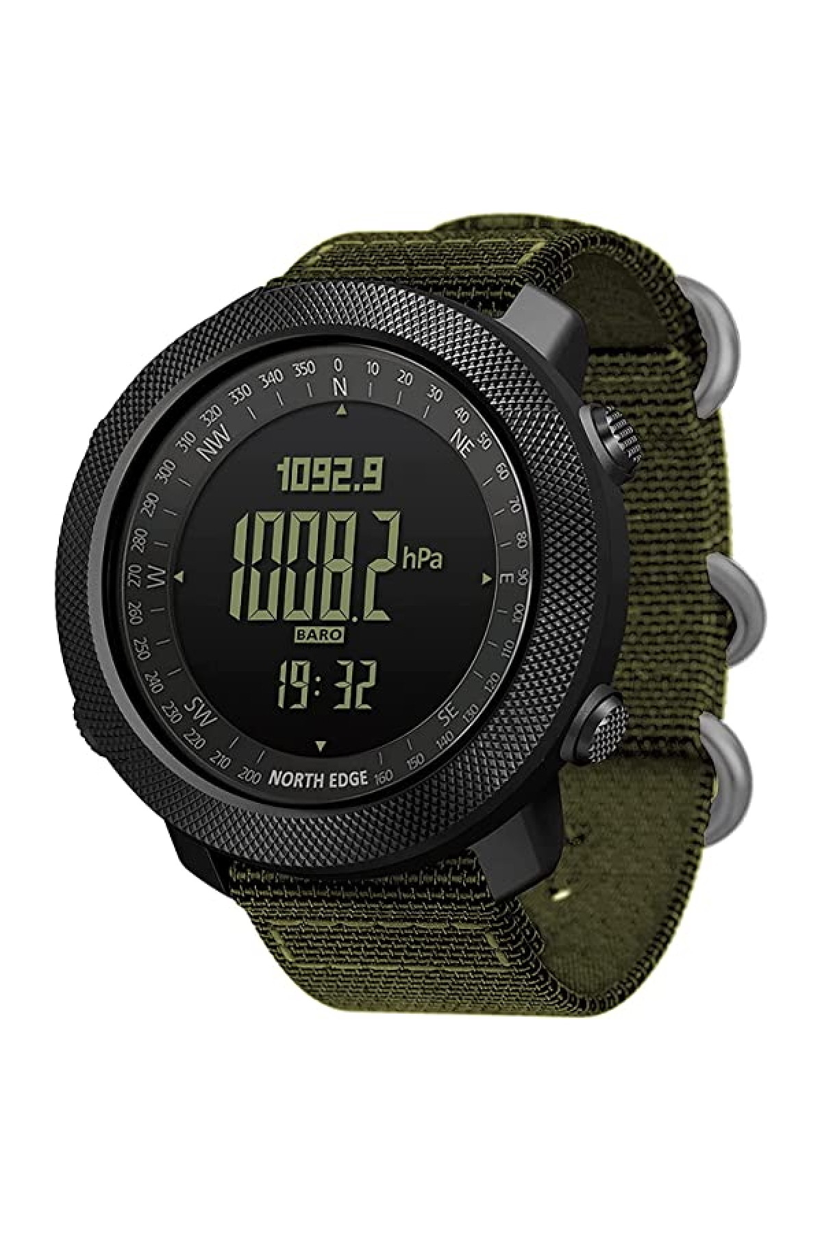 Чоловічий годинник  North Edge Apache Green 5BAR з компасом