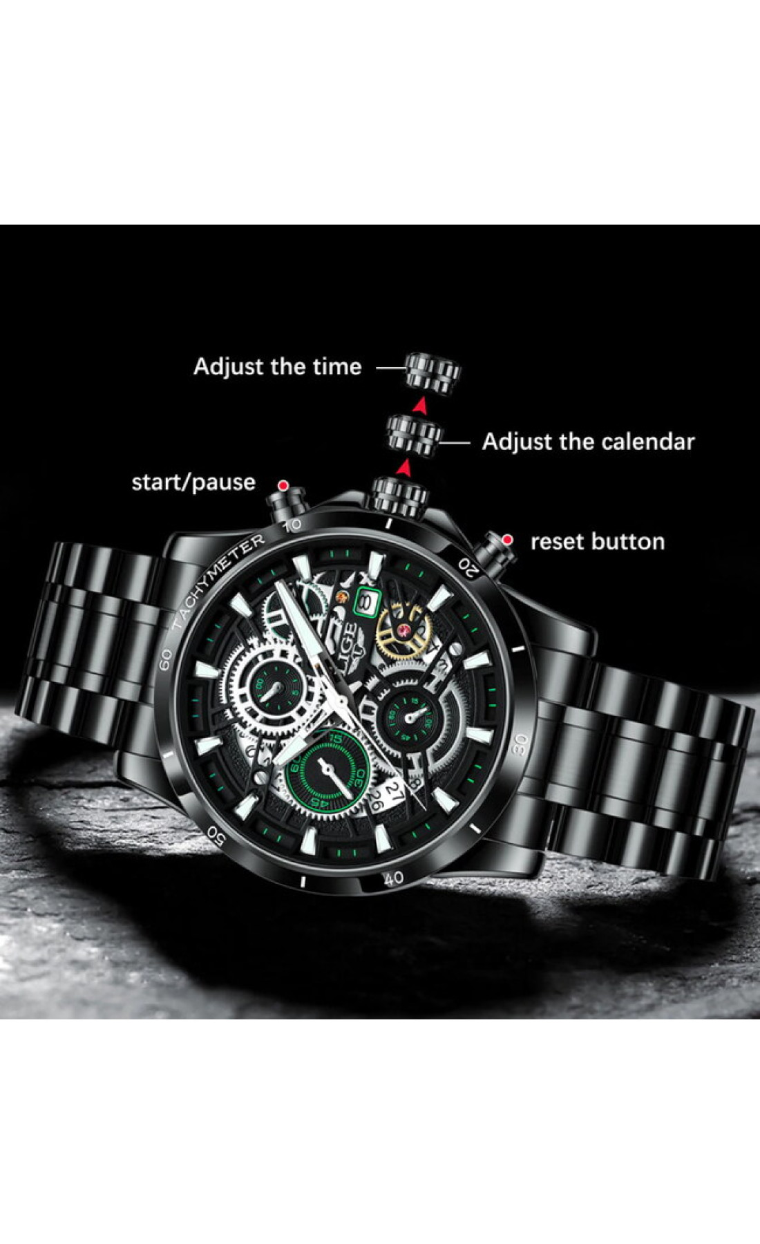 Чоловічий годинник  Lige Robot