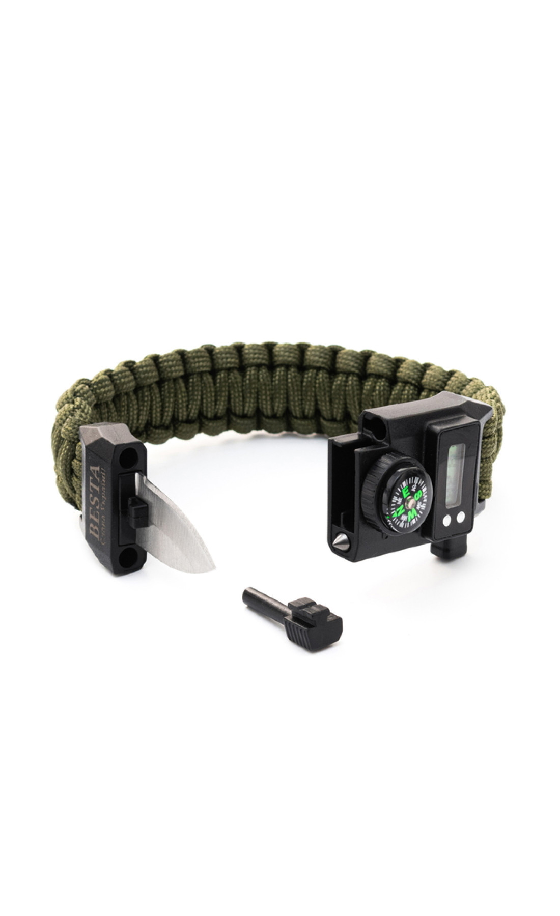 Чоловічий годинник  Besta Band з компасом 6 в 1