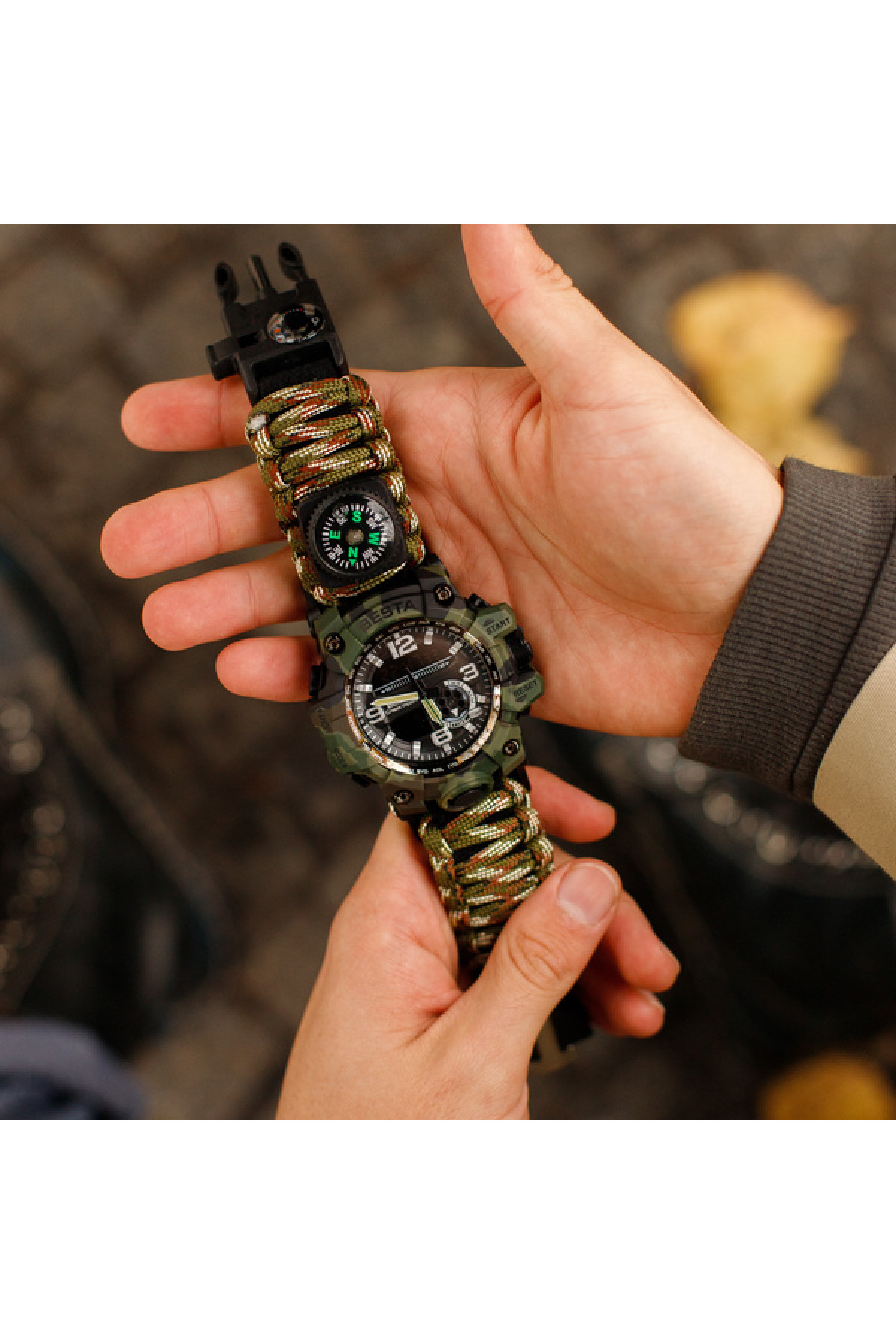 Чоловічий годинник  Besta Military з компасом