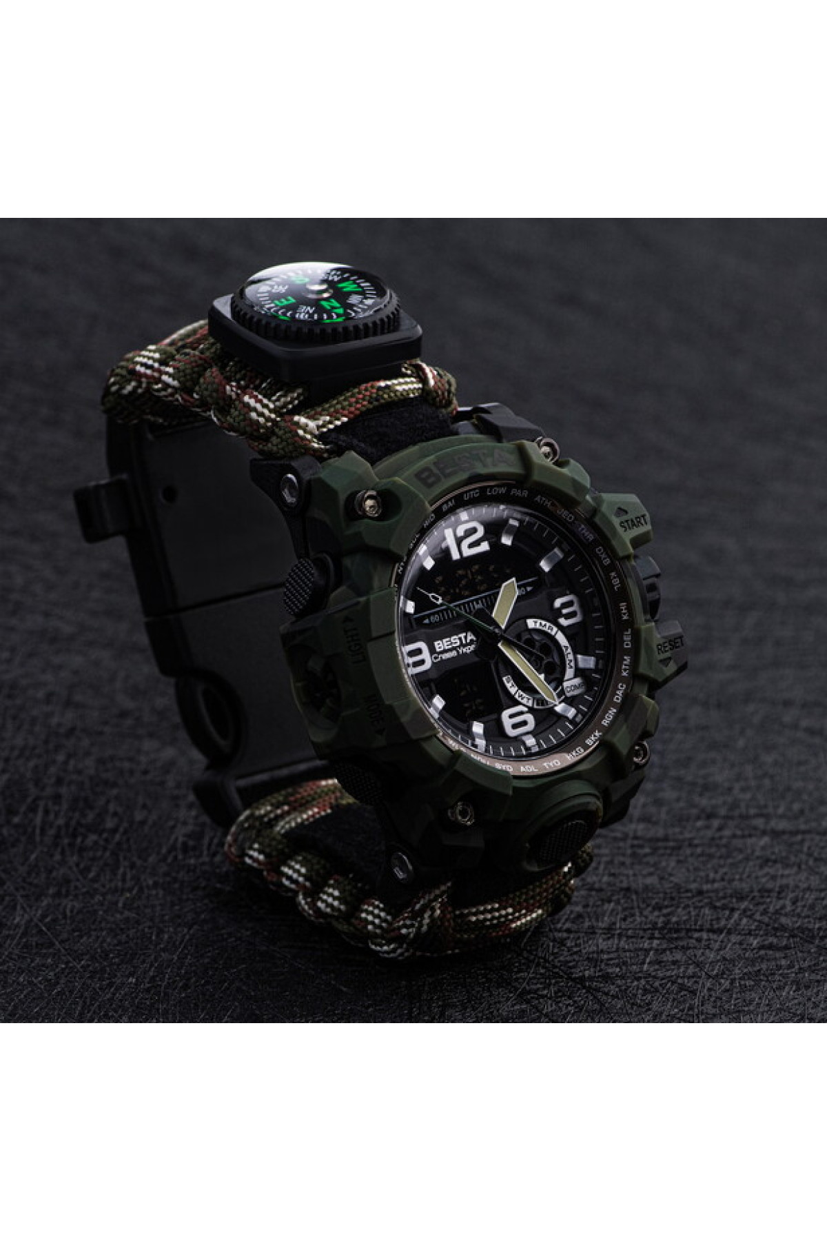Чоловічий годинник  Besta Military з компасом