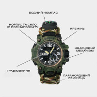 Чоловічий годинник  Besta Military з компасом
