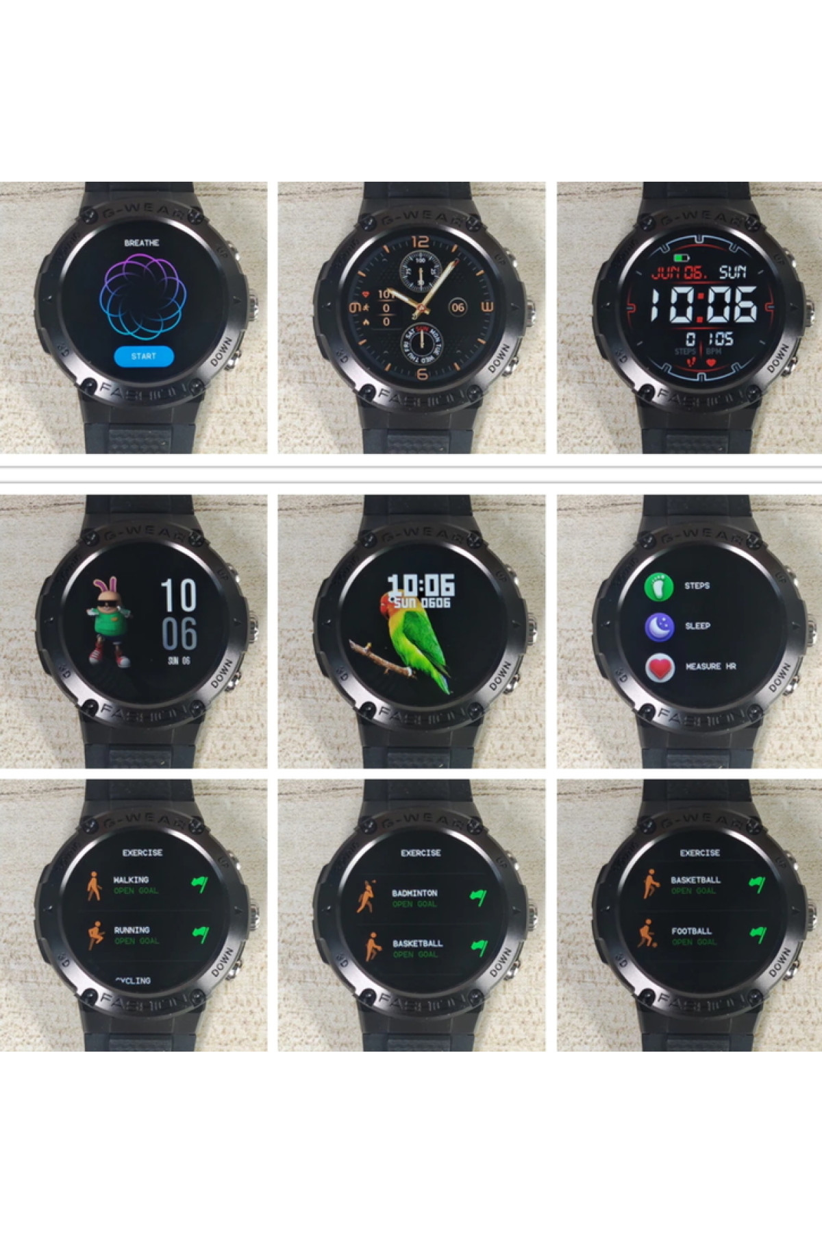 Смарт годинник  Smart Sport G-Wear Black