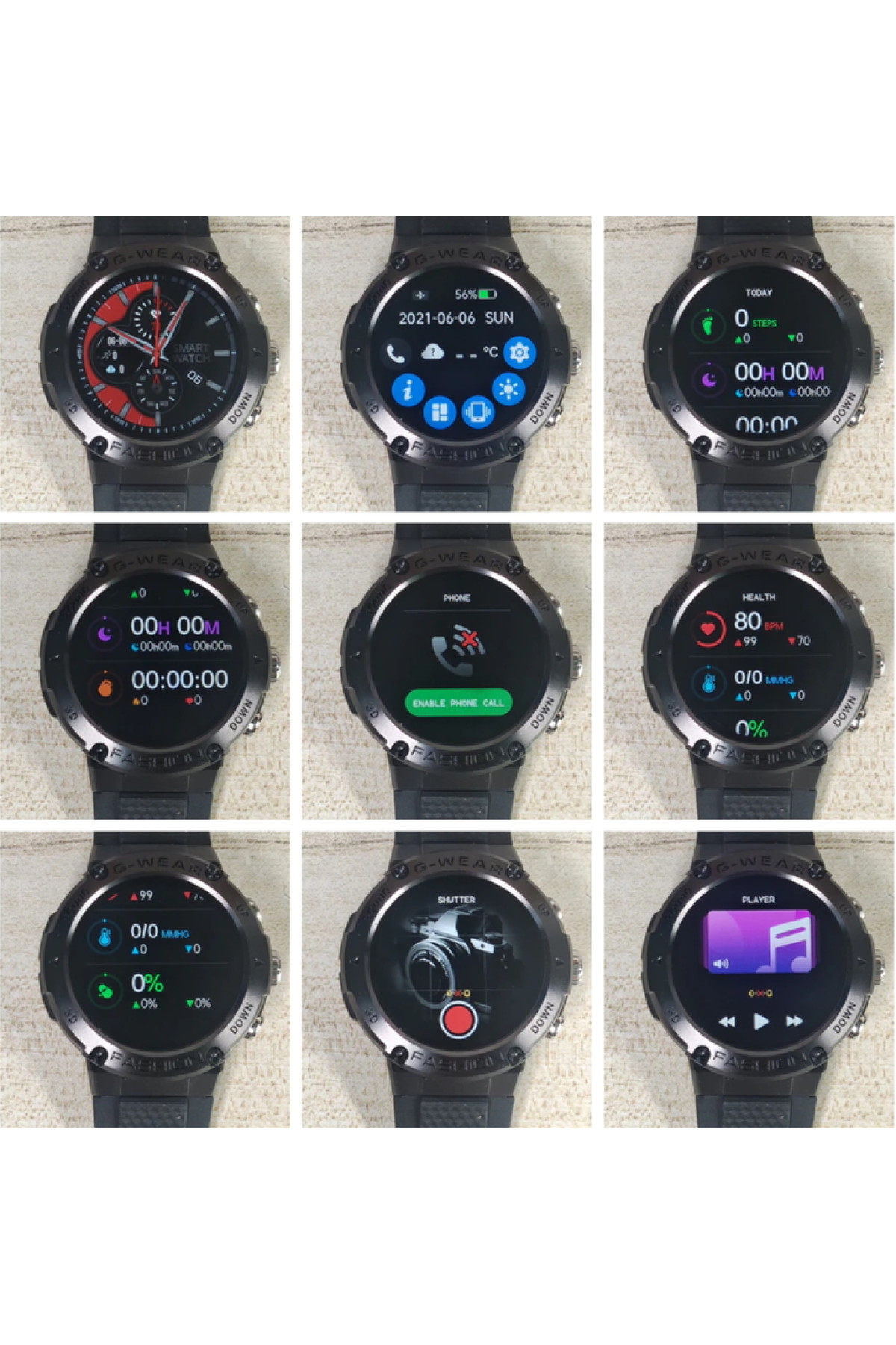 Смарт годинник  Smart Sport G-Wear Black