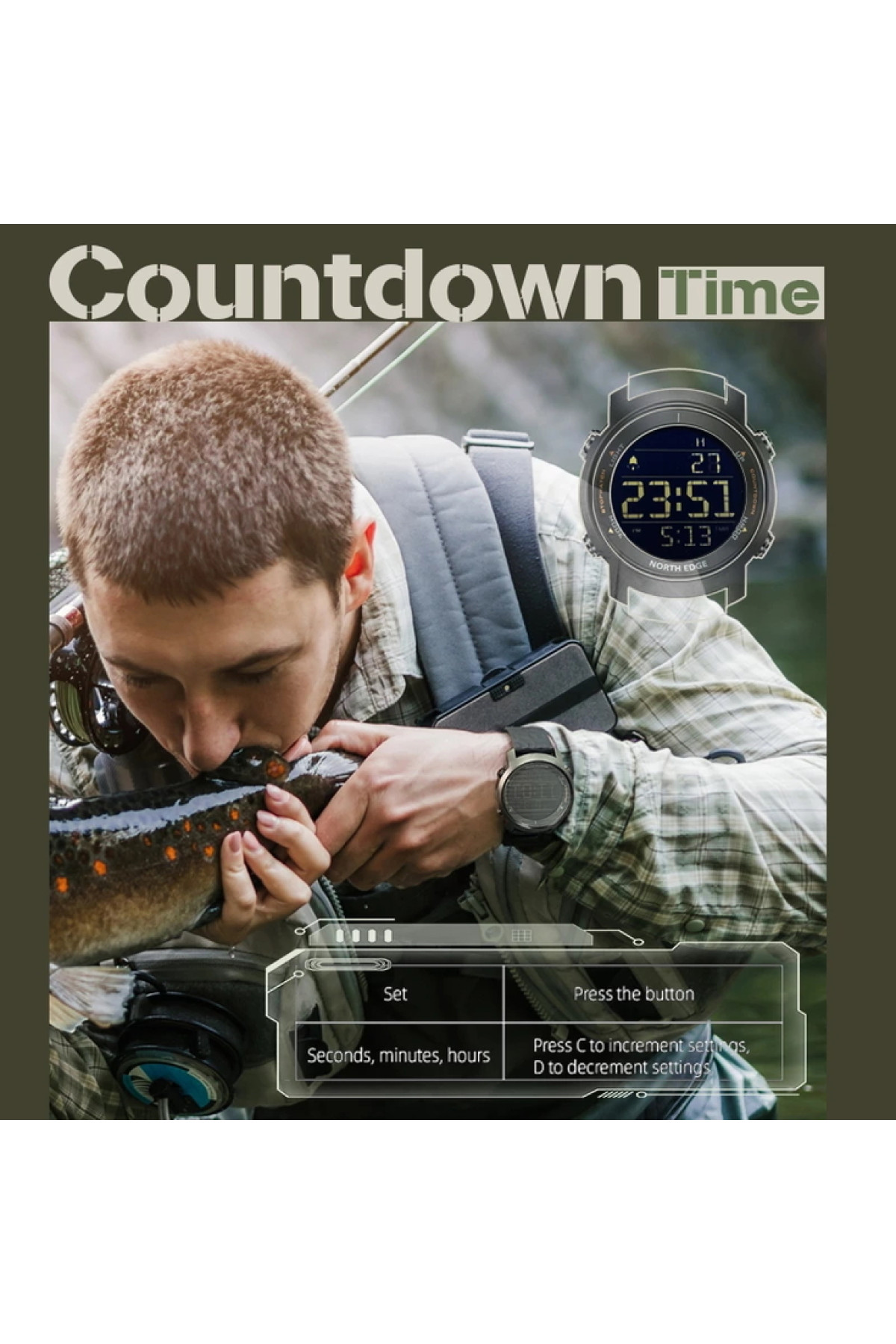 Чоловічий годинник  North Edge Aero