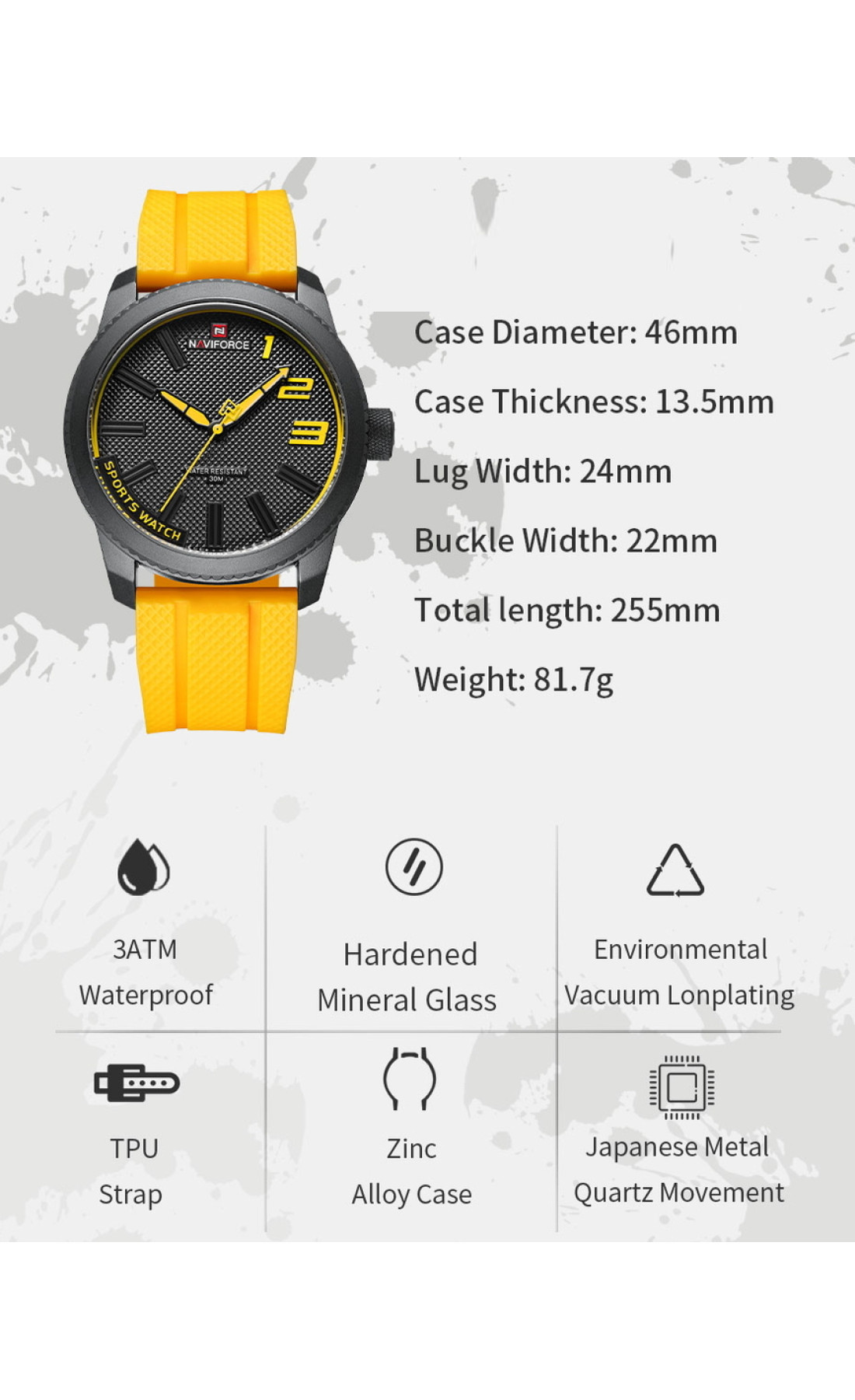 Чоловічий годинник  Naviforce Kvantum