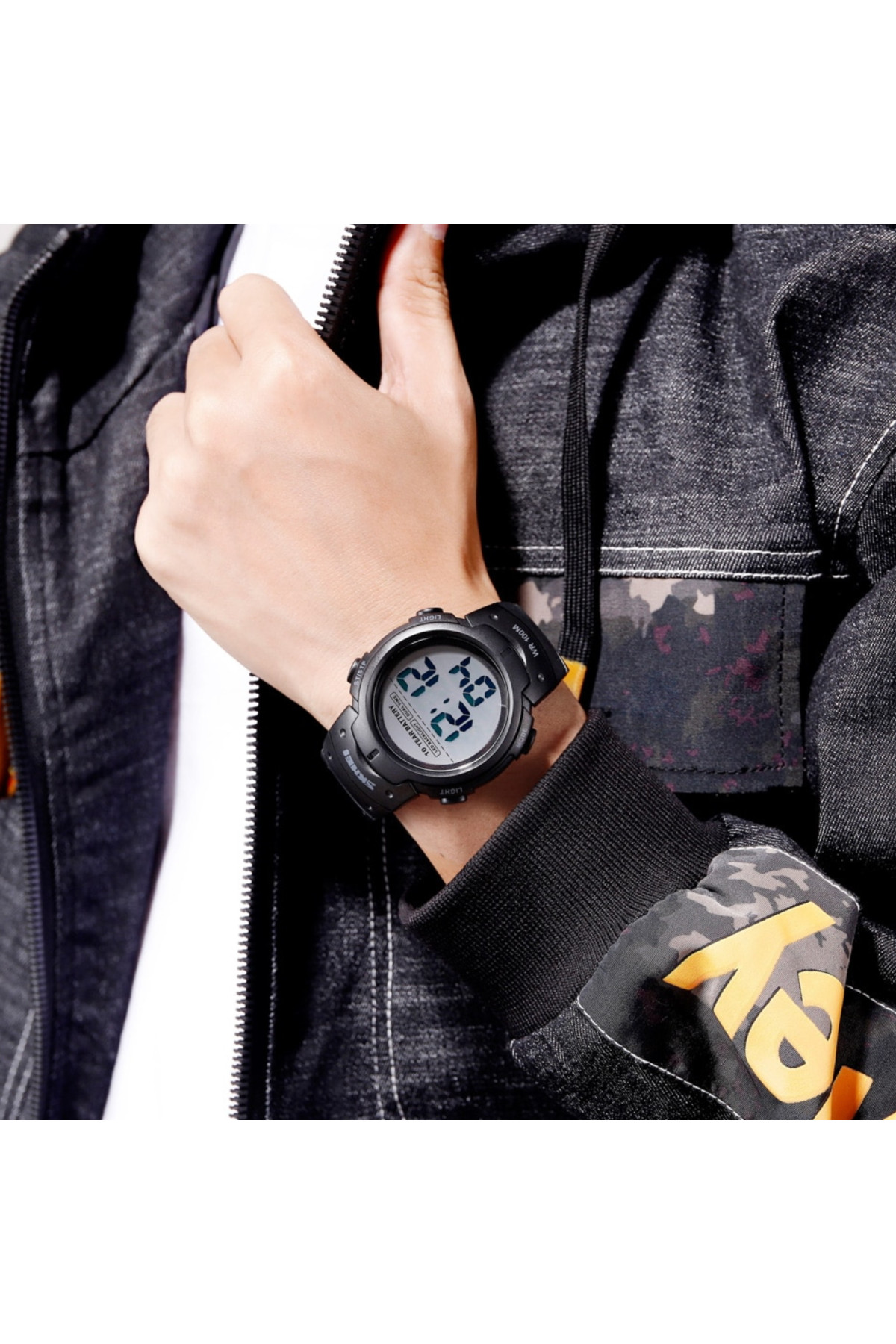 Чоловічий годинник  Skmei Neon 10 Bar Black