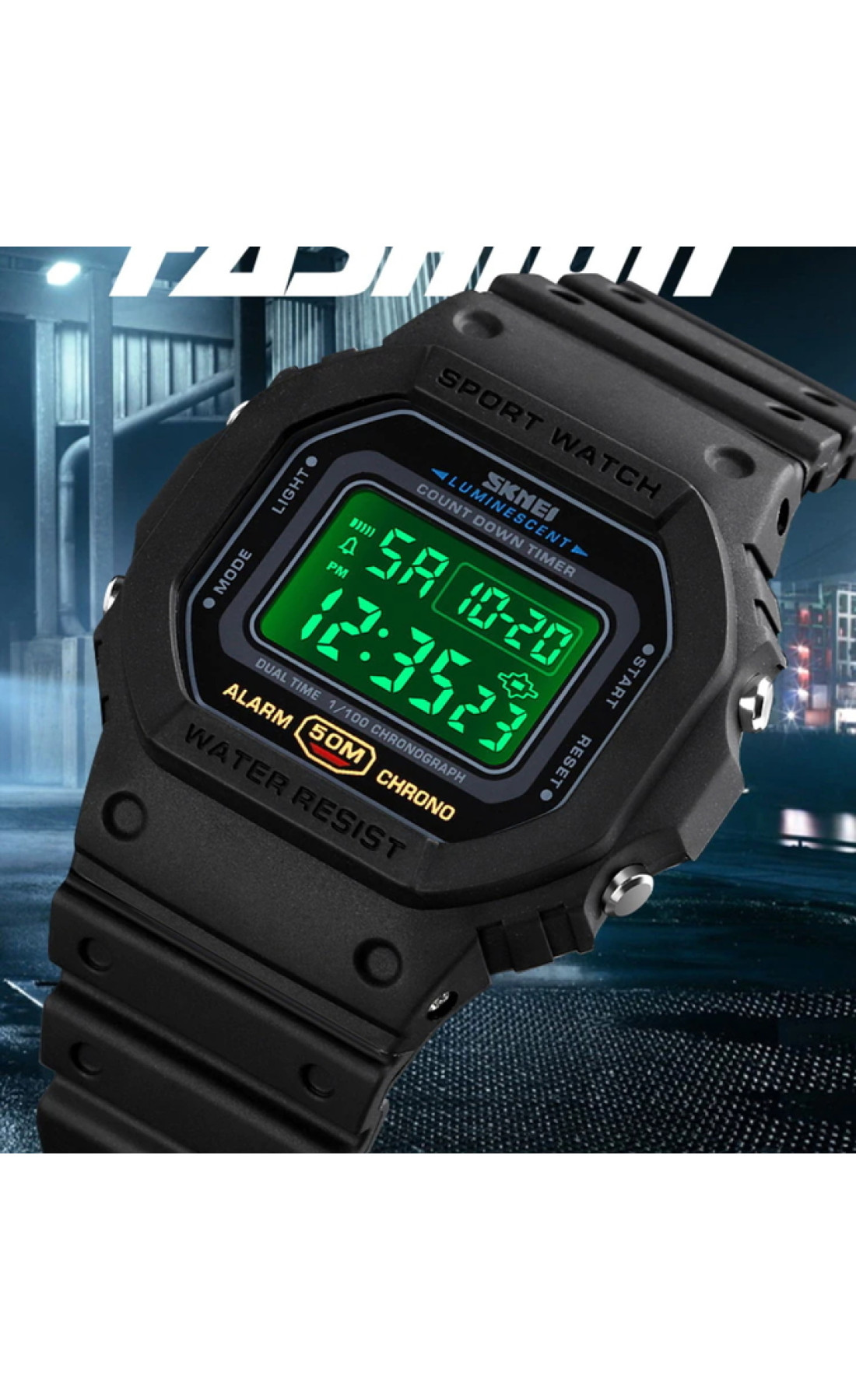 Чоловічий годинник  Skmei Dron Black