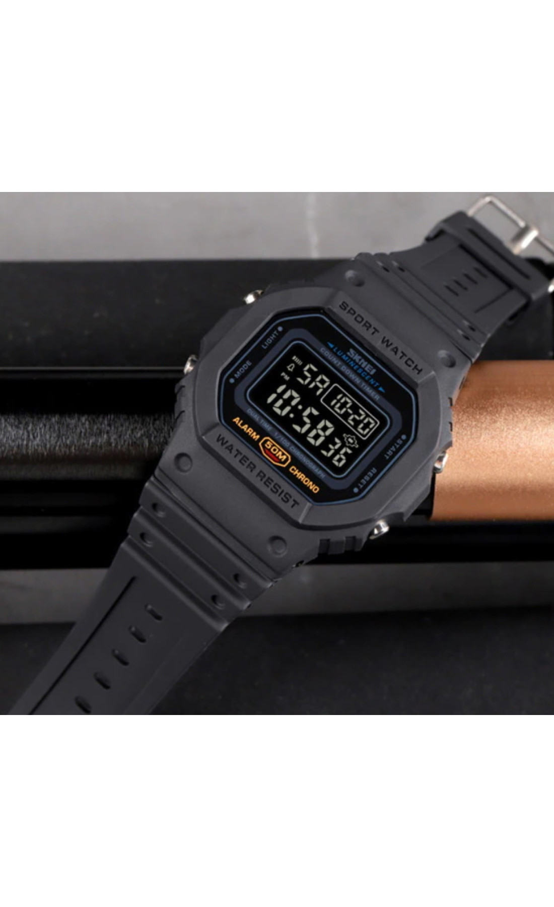 Чоловічий годинник  Skmei Dron Black