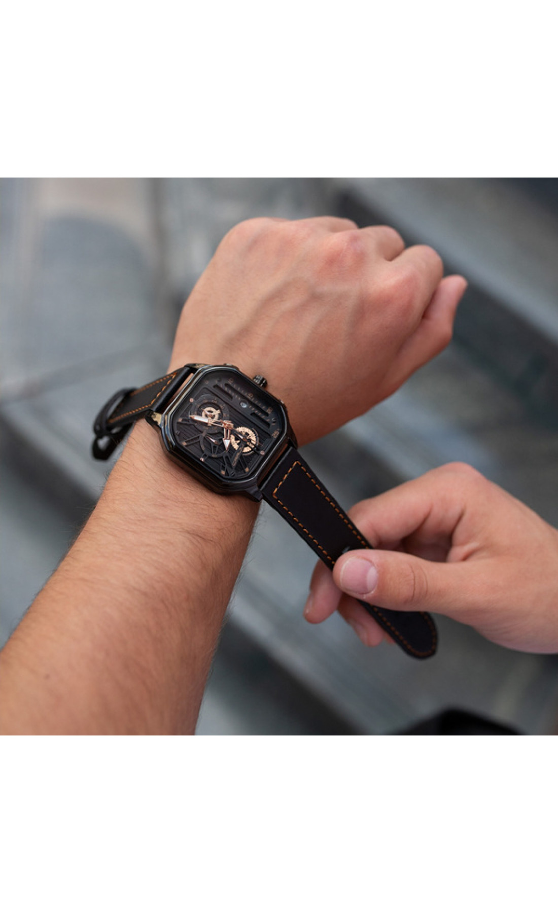 Чоловічий годинник  Crrju Faust