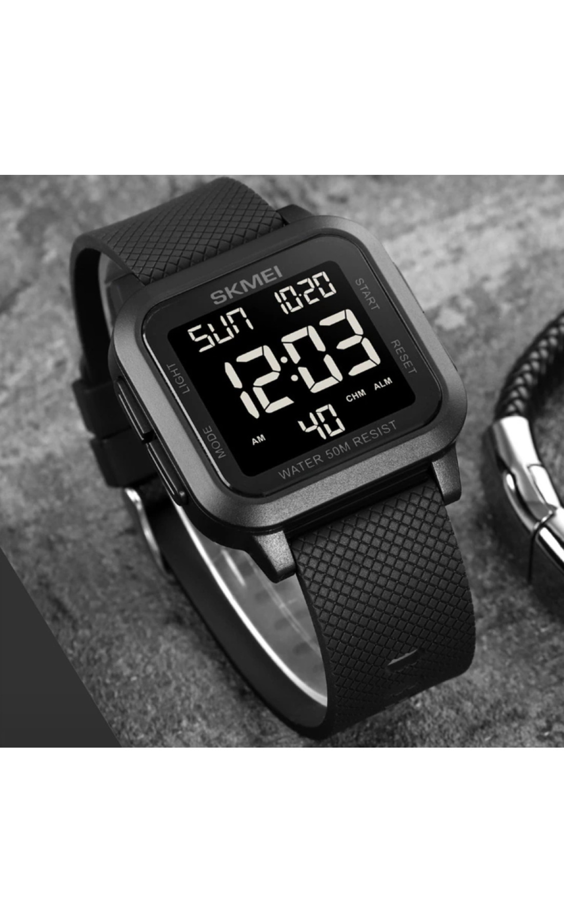 Чоловічий годинник  Skmei Chess Black