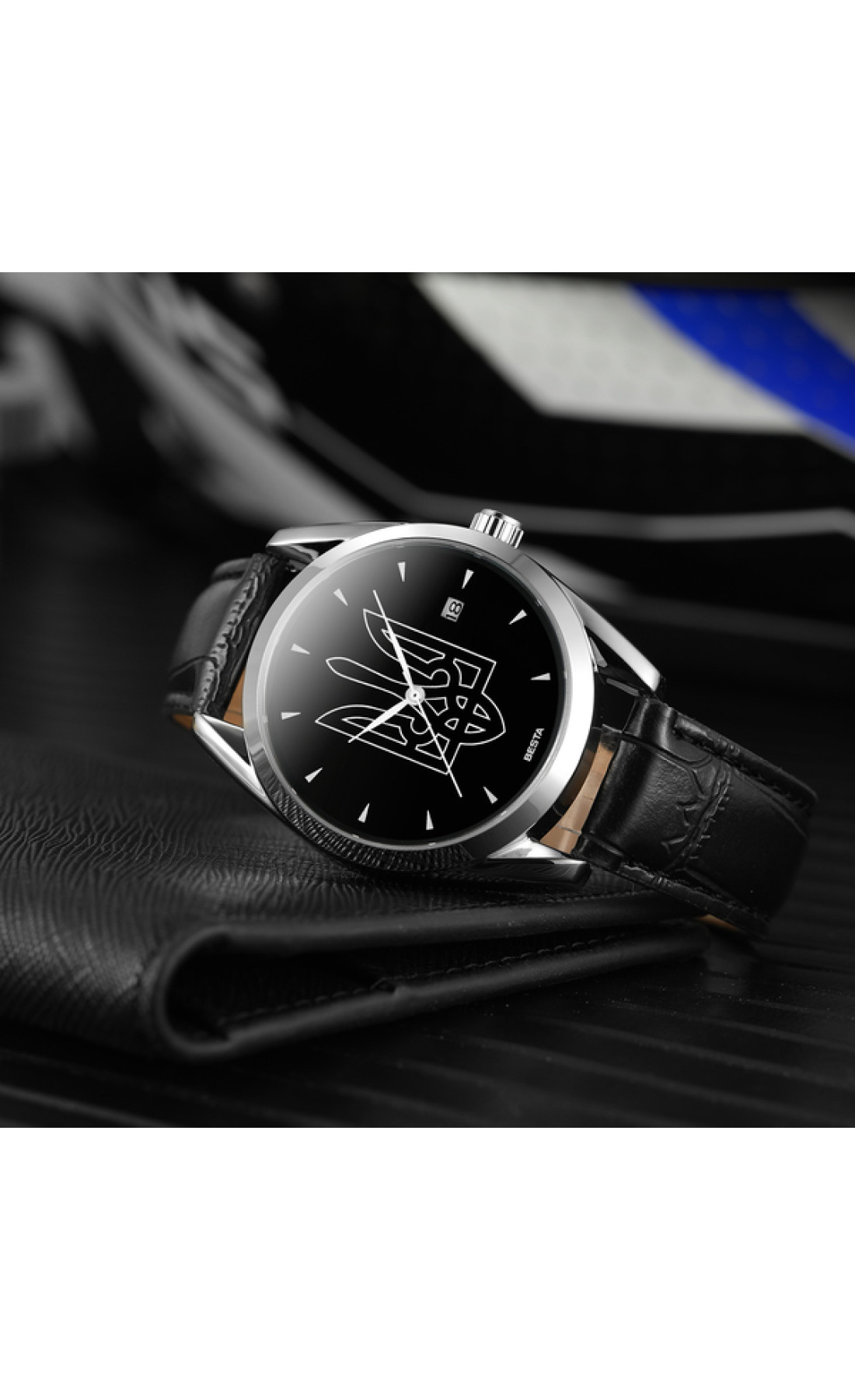 Чоловічий годинник  Besta Tryzub Leather