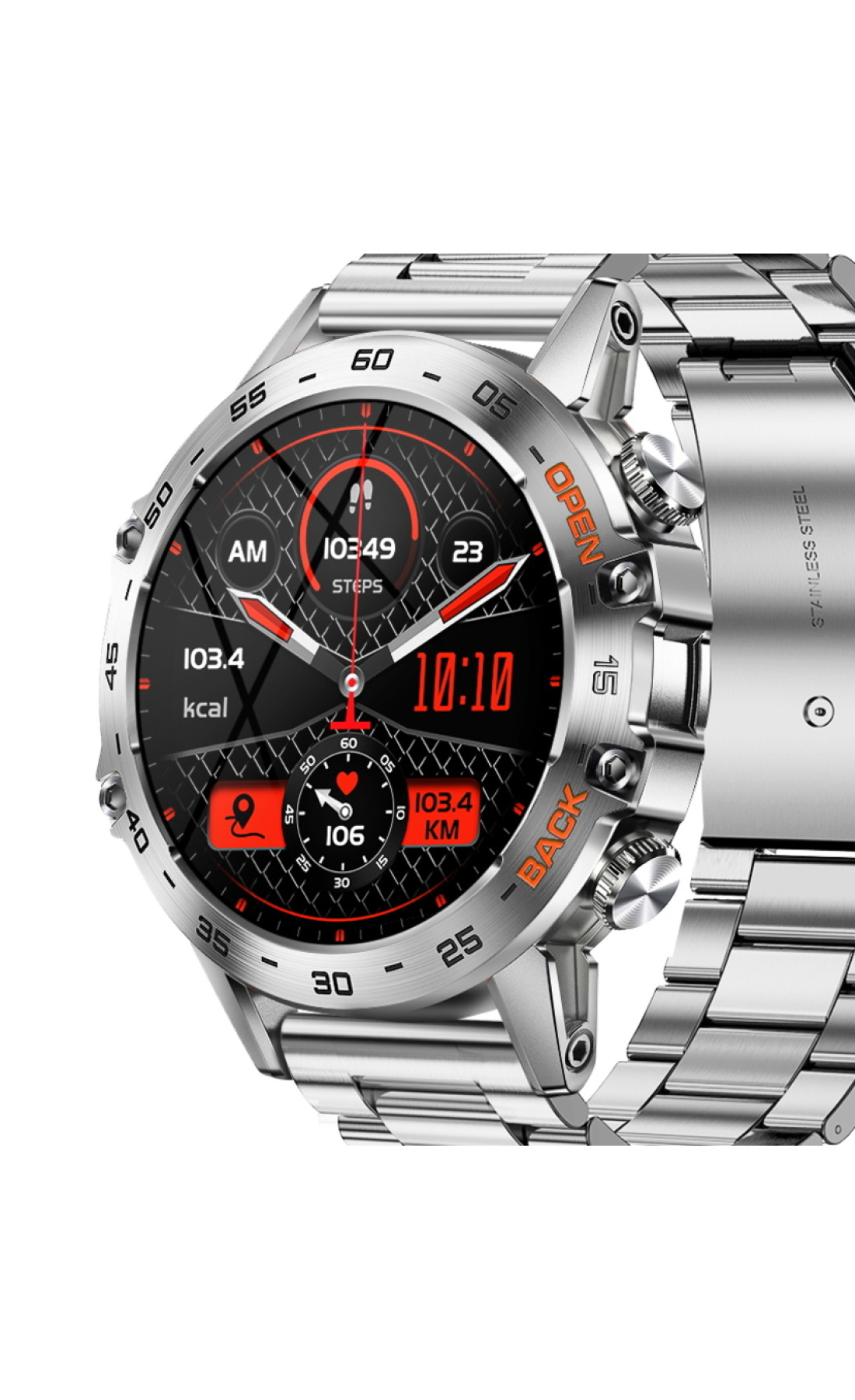 Смарт годинник  Smart Delta K52 Silver, 2 ремінці