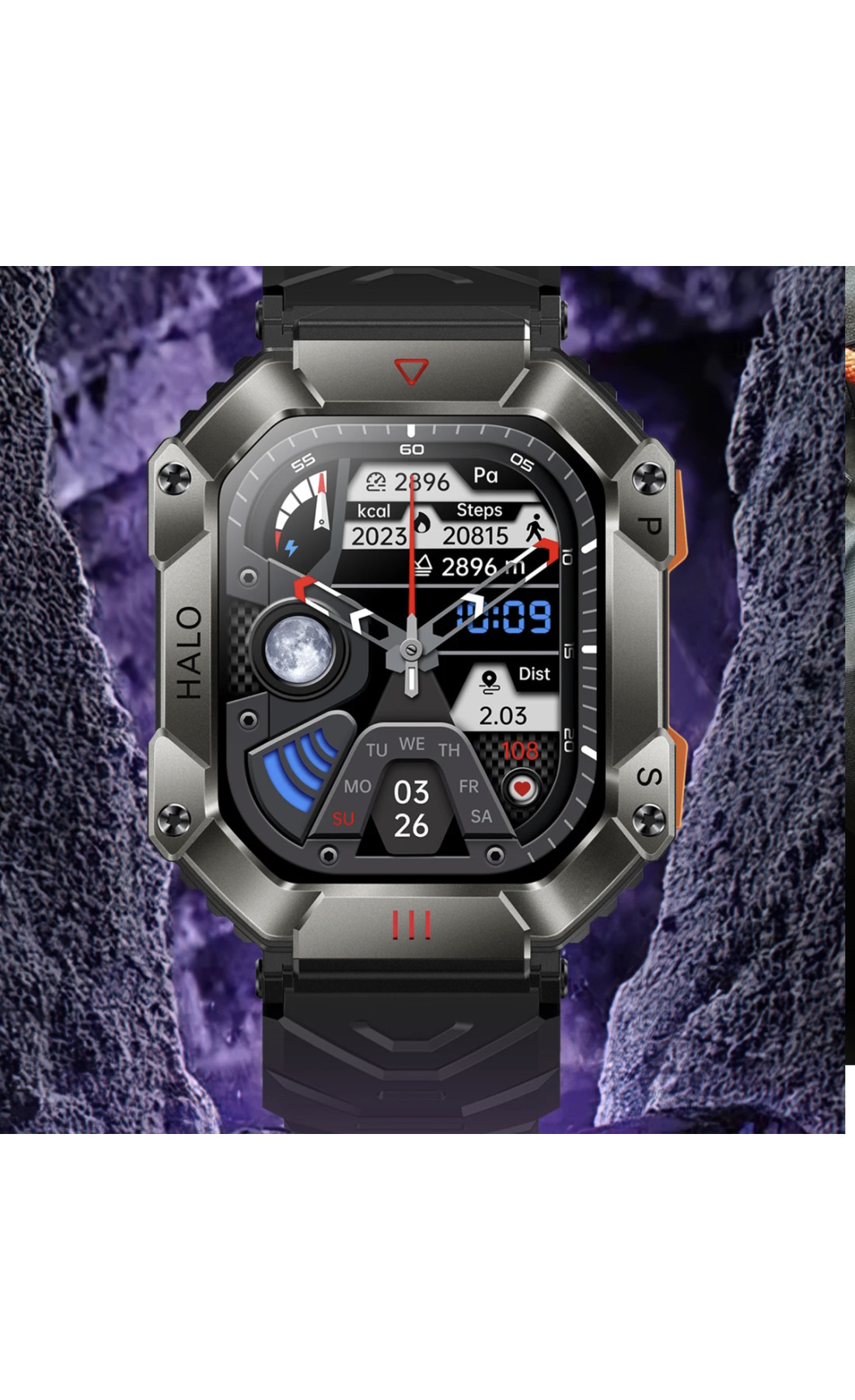 Смарт годинник  Smart Racer K+ Black з компасом