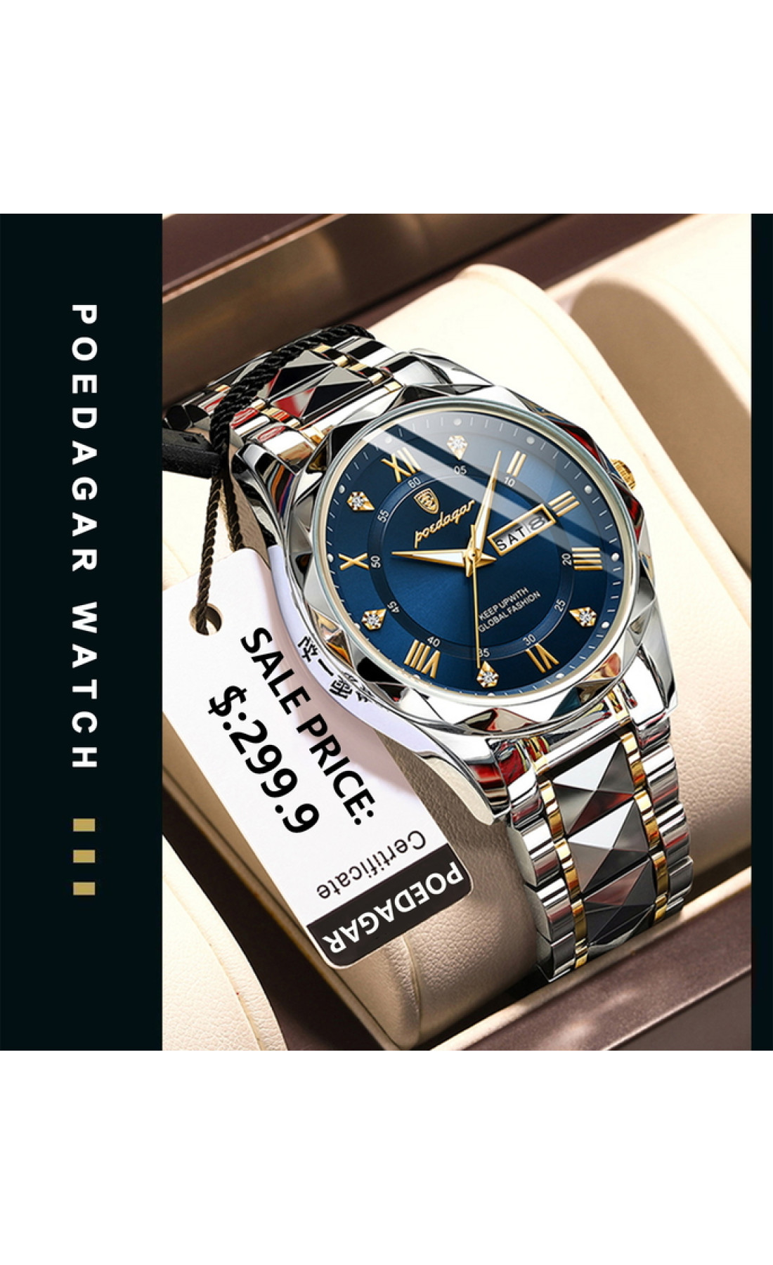 Чоловічий годинник  Poedagar Stava