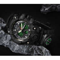 Чоловічий годинник  Besta Life Pro AllBlack з компасом