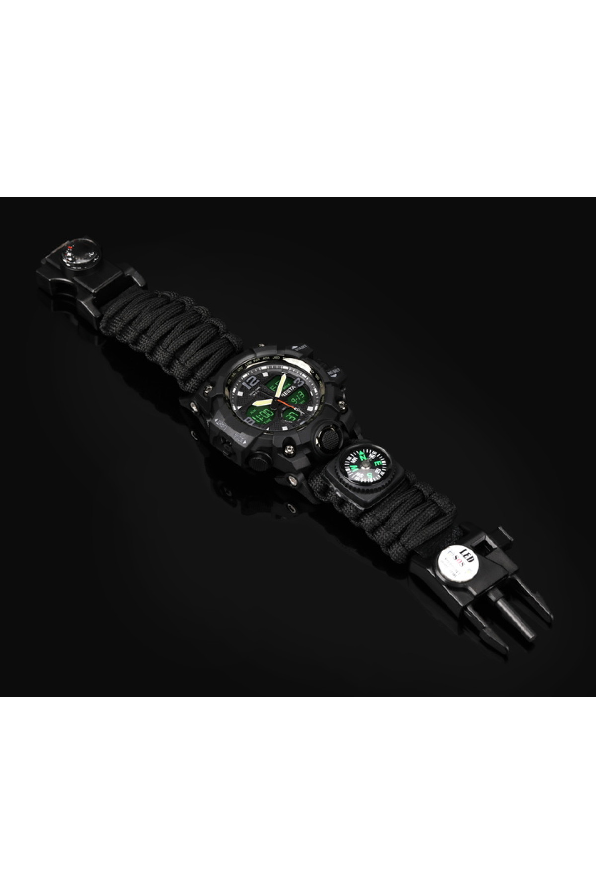 Чоловічий годинник  Besta Life Pro AllBlack з компасом