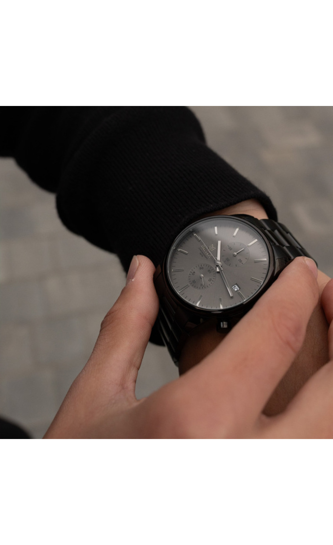 Чоловічий годинник  Besta Mars Black