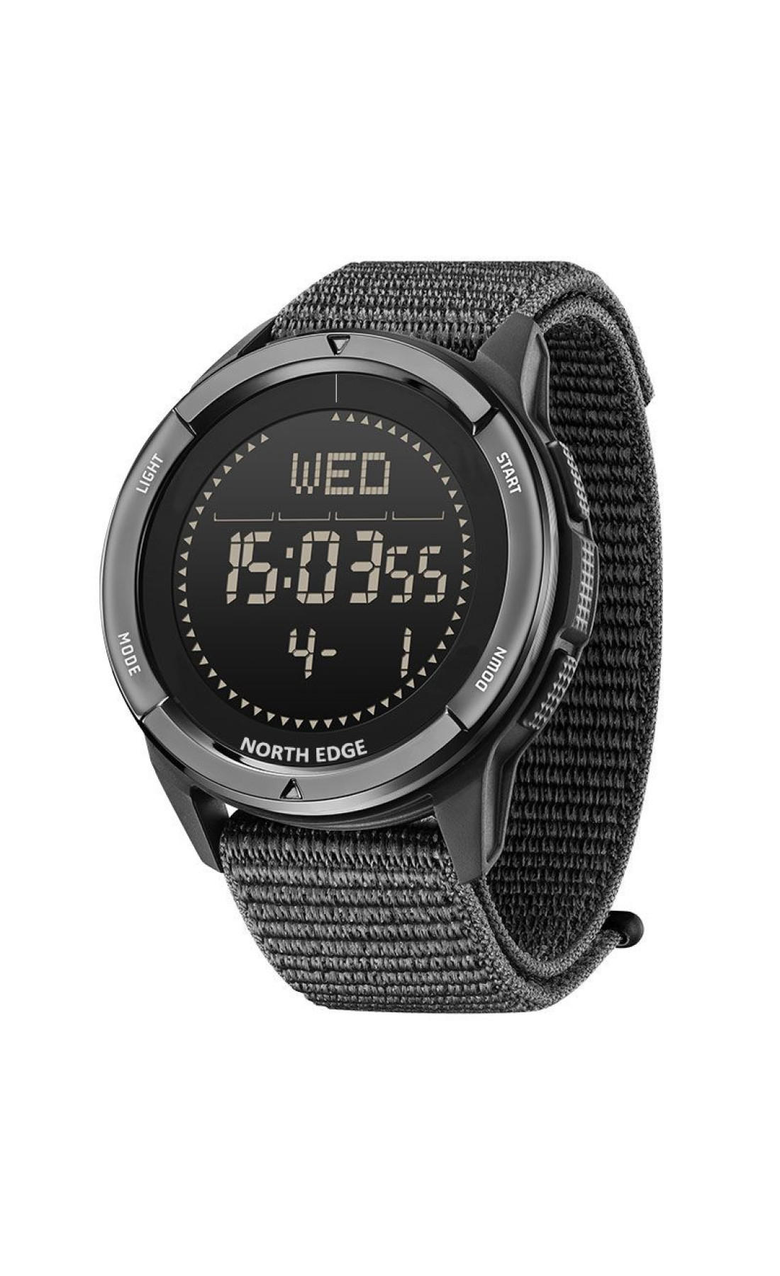 Чоловічий годинник  North Edge Alps Black з компасом, 2 ремінці