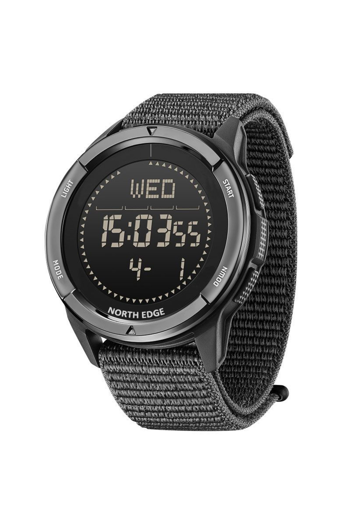 Чоловічий годинник  North Edge Alps Black з компасом, 2 ремінці