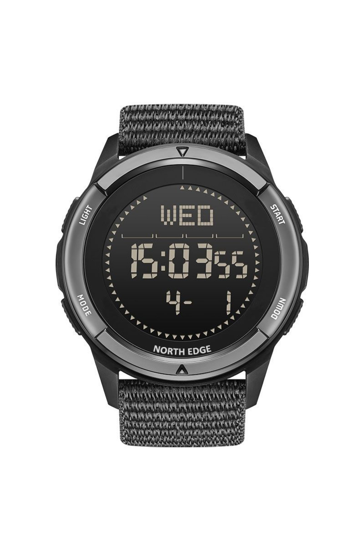 Чоловічий годинник  North Edge Alps Black з компасом, 2 ремінці