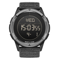Чоловічий годинник  North Edge Alps Black з компасом, 2 ремінці