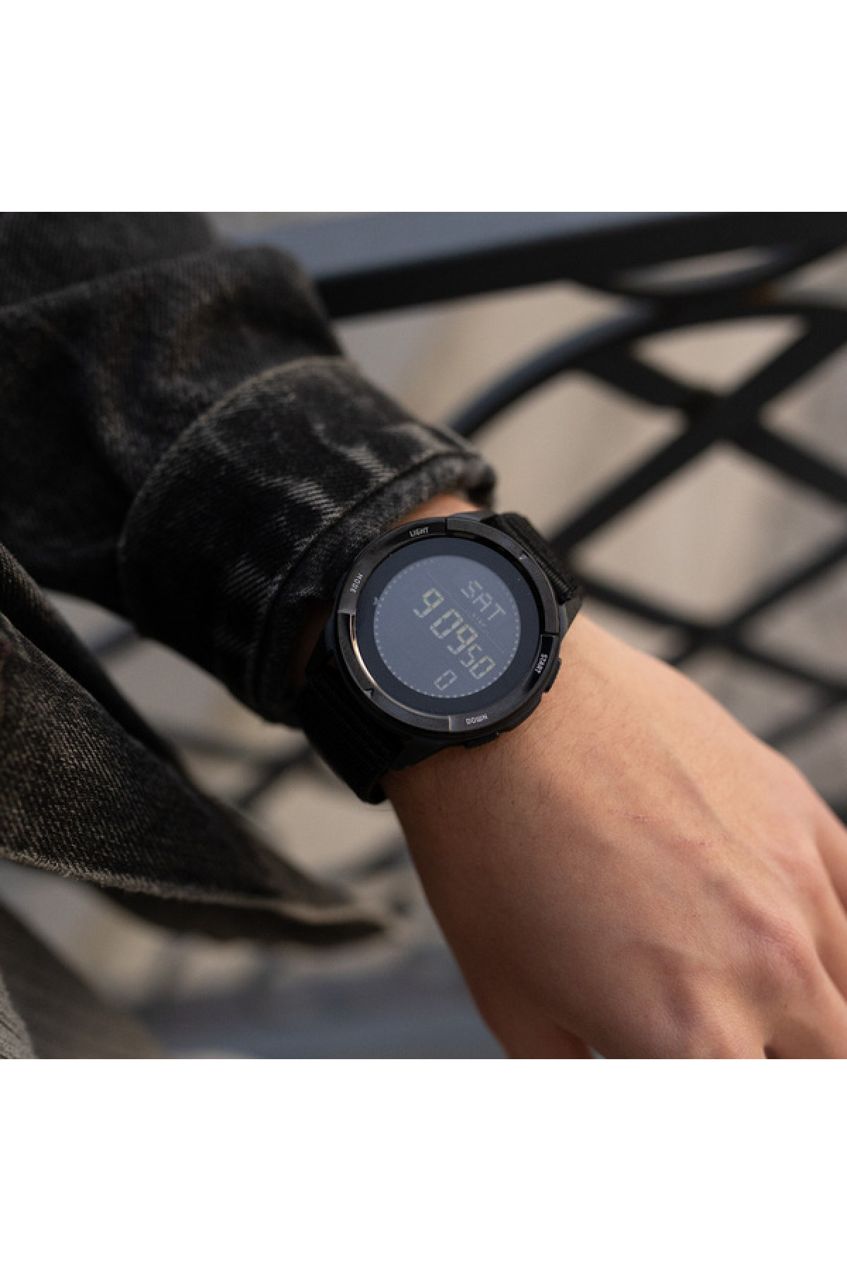 Чоловічий годинник  North Edge Alps Black з компасом, 2 ремінці