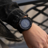 Чоловічий годинник  North Edge Alps Black з компасом, 2 ремінці