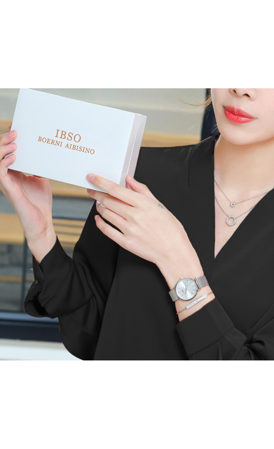 Жіночий годинник  Baosaili BOX IBSO Silver