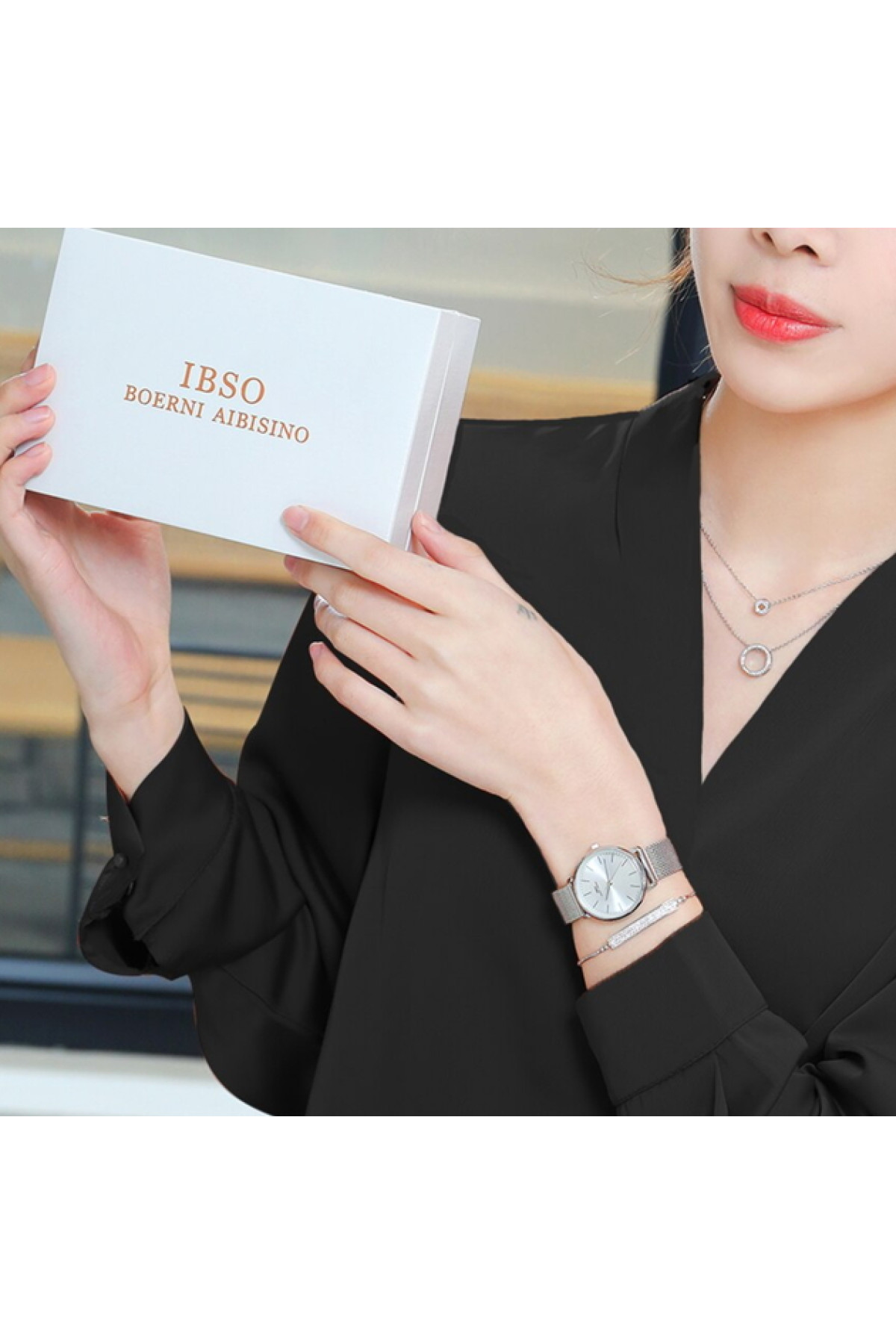 Жіночий годинник  Baosaili BOX IBSO Silver