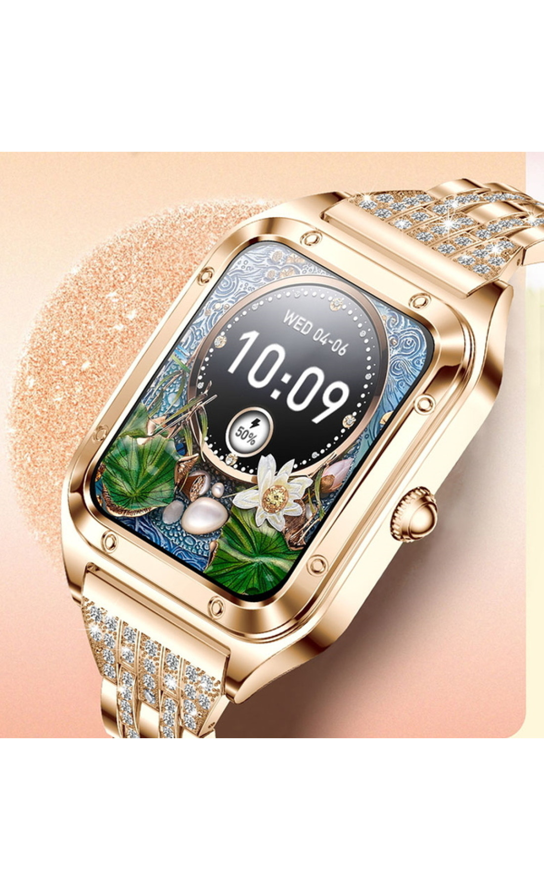 Смарт годинник  Smart Flower New Gold, 2 ремінці