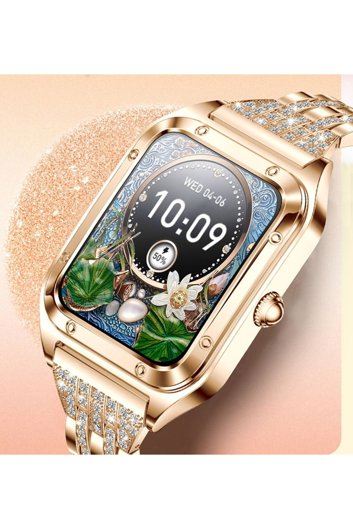 Смарт годинник  Smart Flower New Gold, 2 ремінці