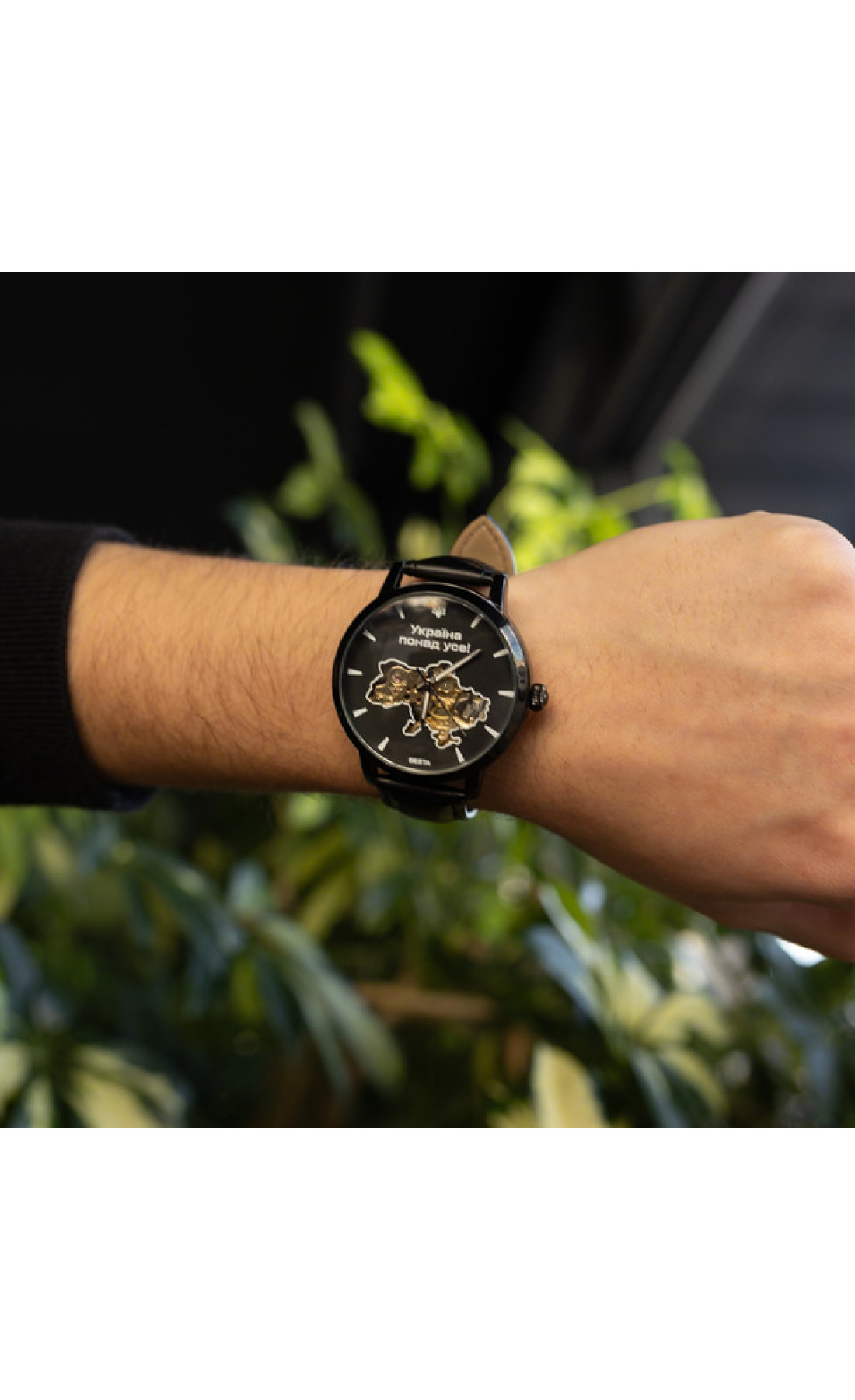 Чоловічий годинник  Besta Skeleton UA Black