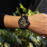 Чоловічий годинник  Besta Skeleton UA Black