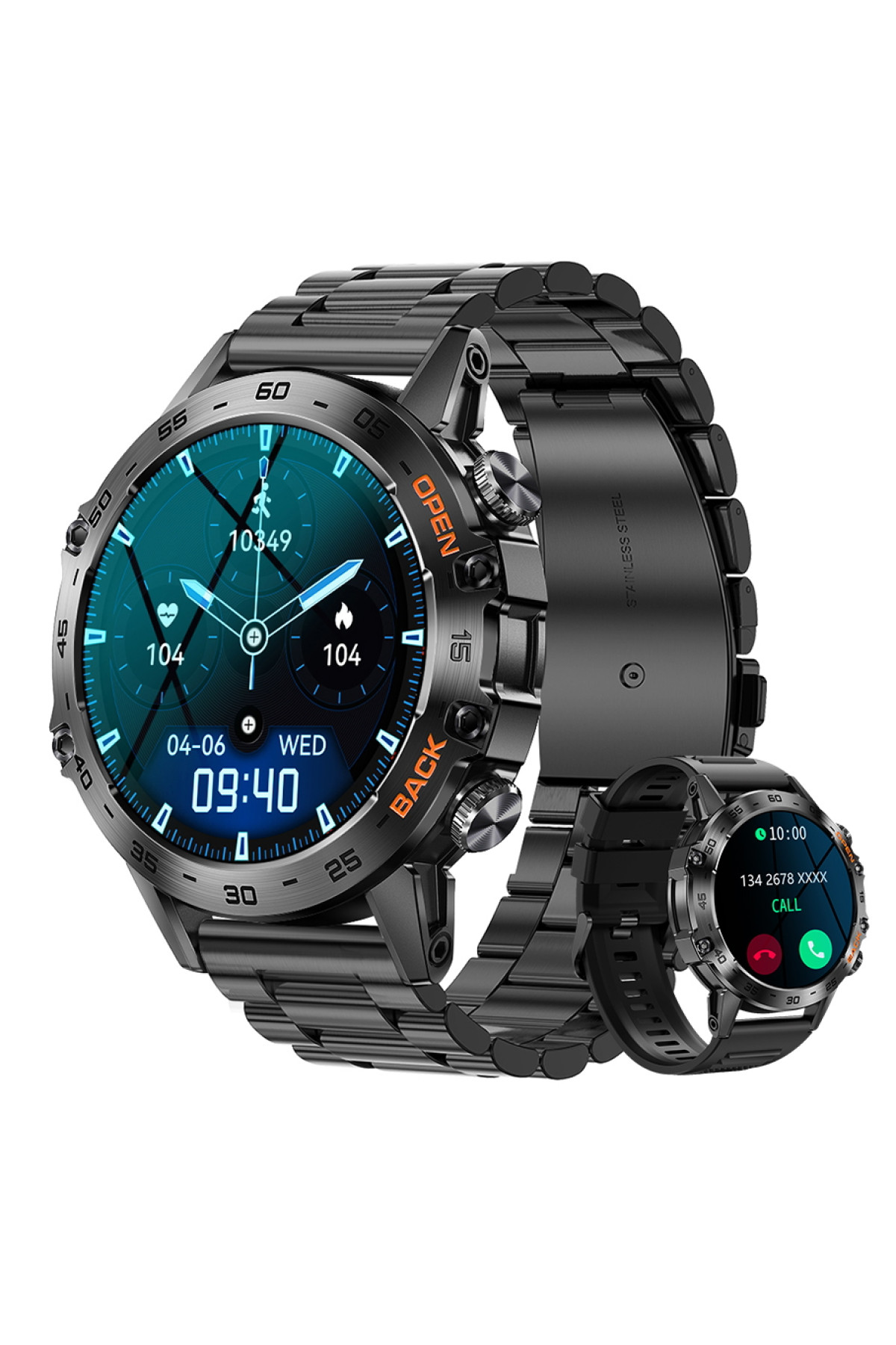 Смарт годинник  Smart Delta K52 Black, 2 ремінці