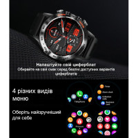 Смарт годинник  Smart Delta K52 Black, 2 ремінці