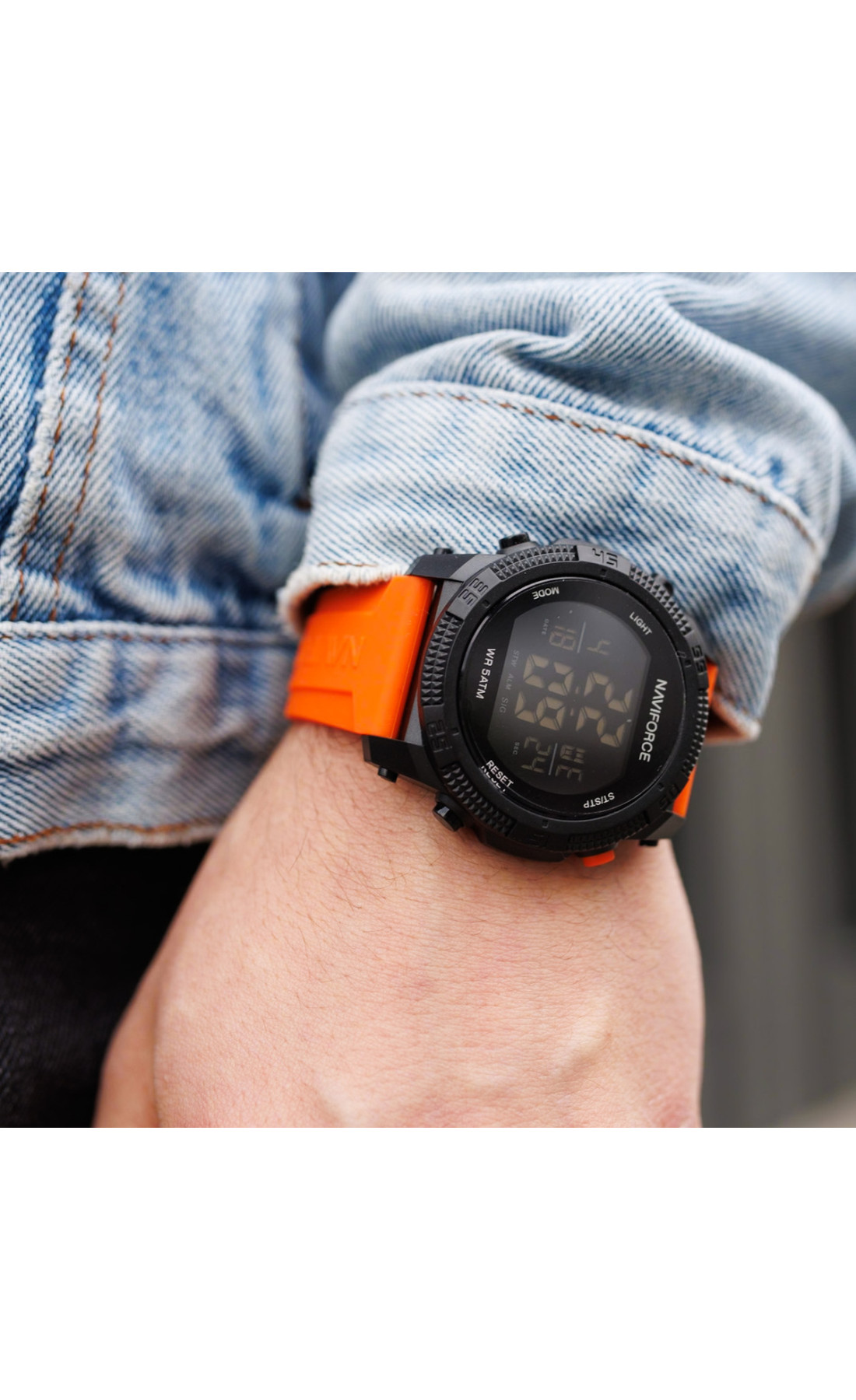 Чоловічий годинник  Naviforce Europe Orange