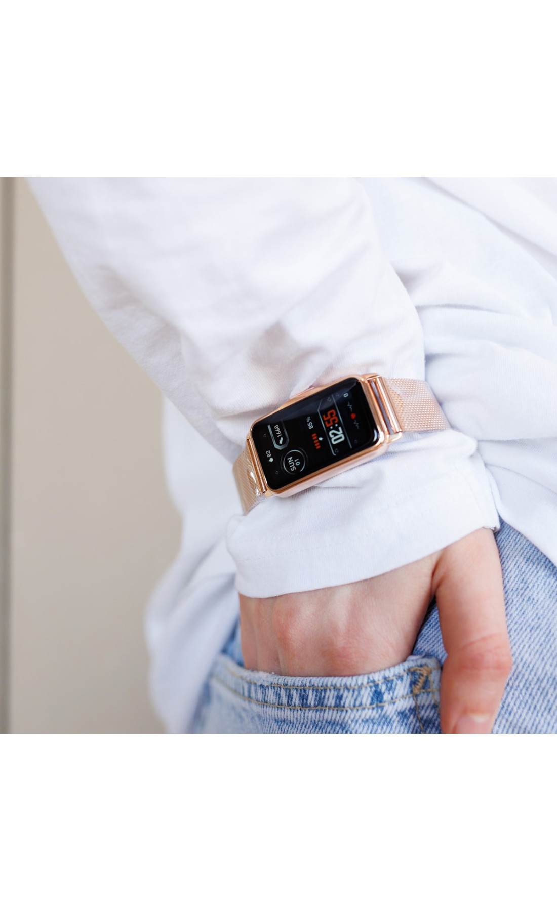 Смарт годинник  Smart Mioband Nano+ Gold, 2 ремінці