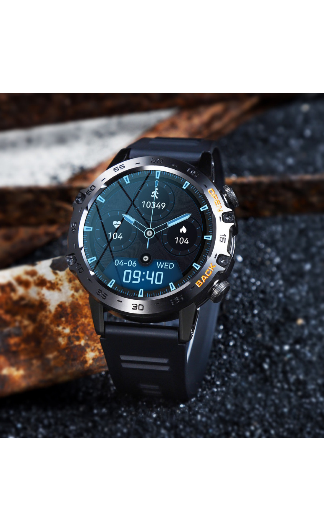 Смарт годинник  Smart Delta K52 Black Rubber, 2 ремінці