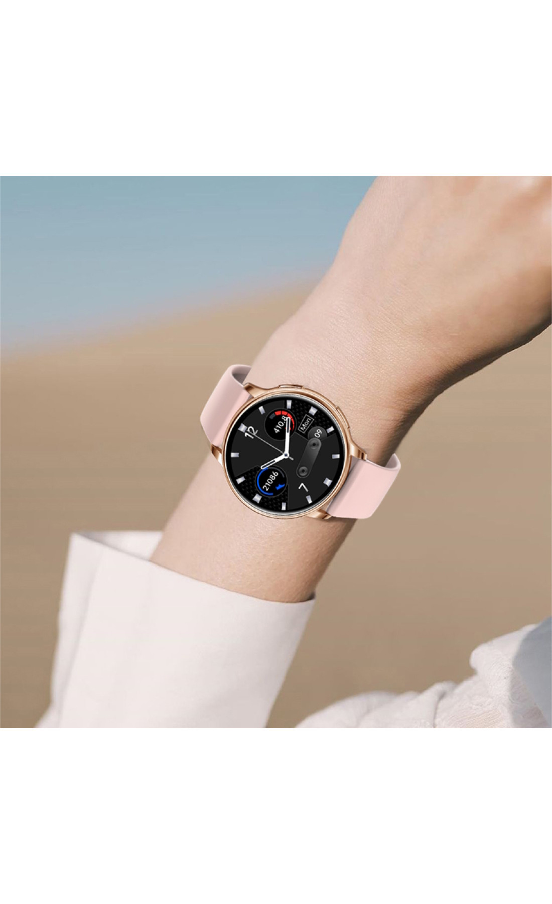 Смарт годинник  Smart Melisia Gold Rubber, 2 ремінці