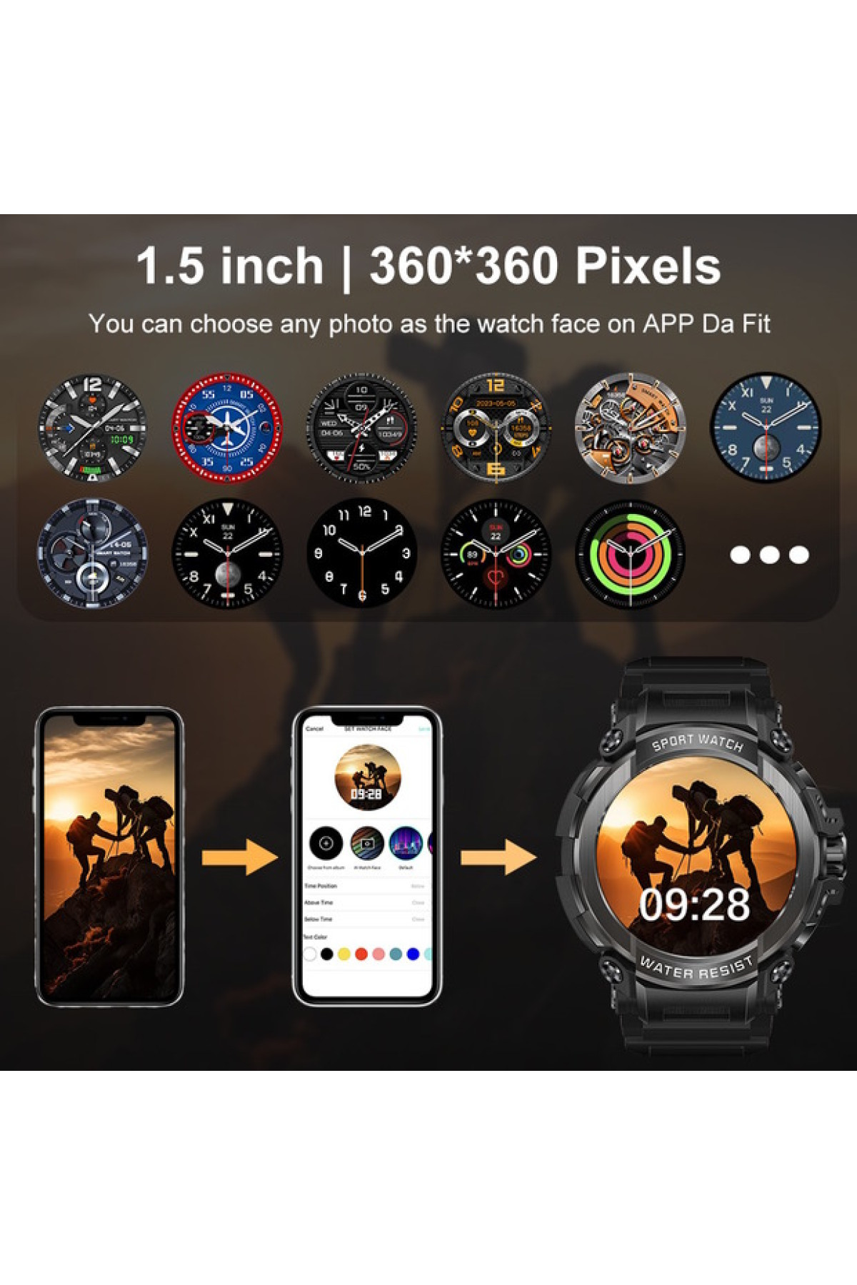 Смарт годинник  Smart Kador Black